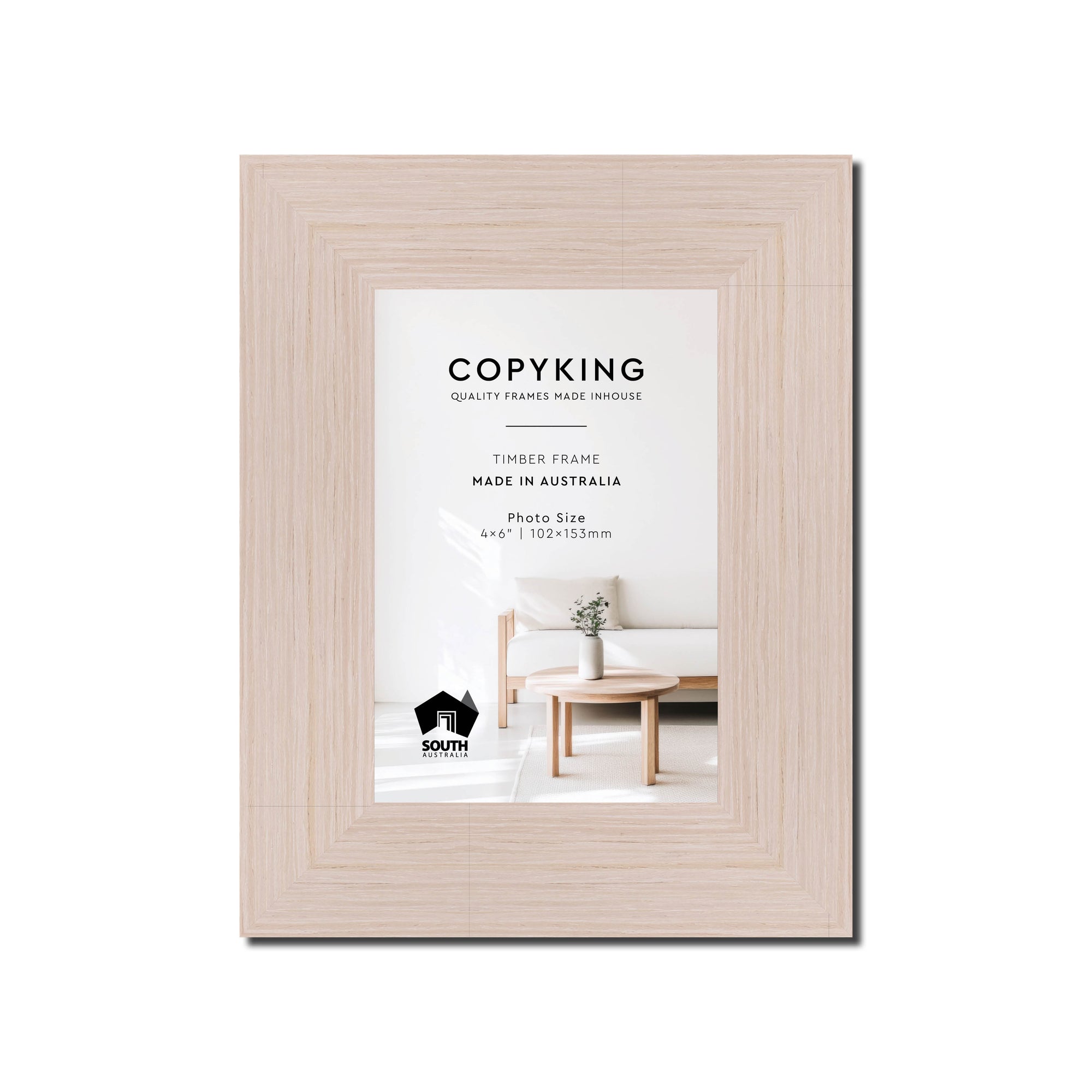 Grove White 40mm Wood Photo Frame - 4" x 6" (102mm x 153mm)