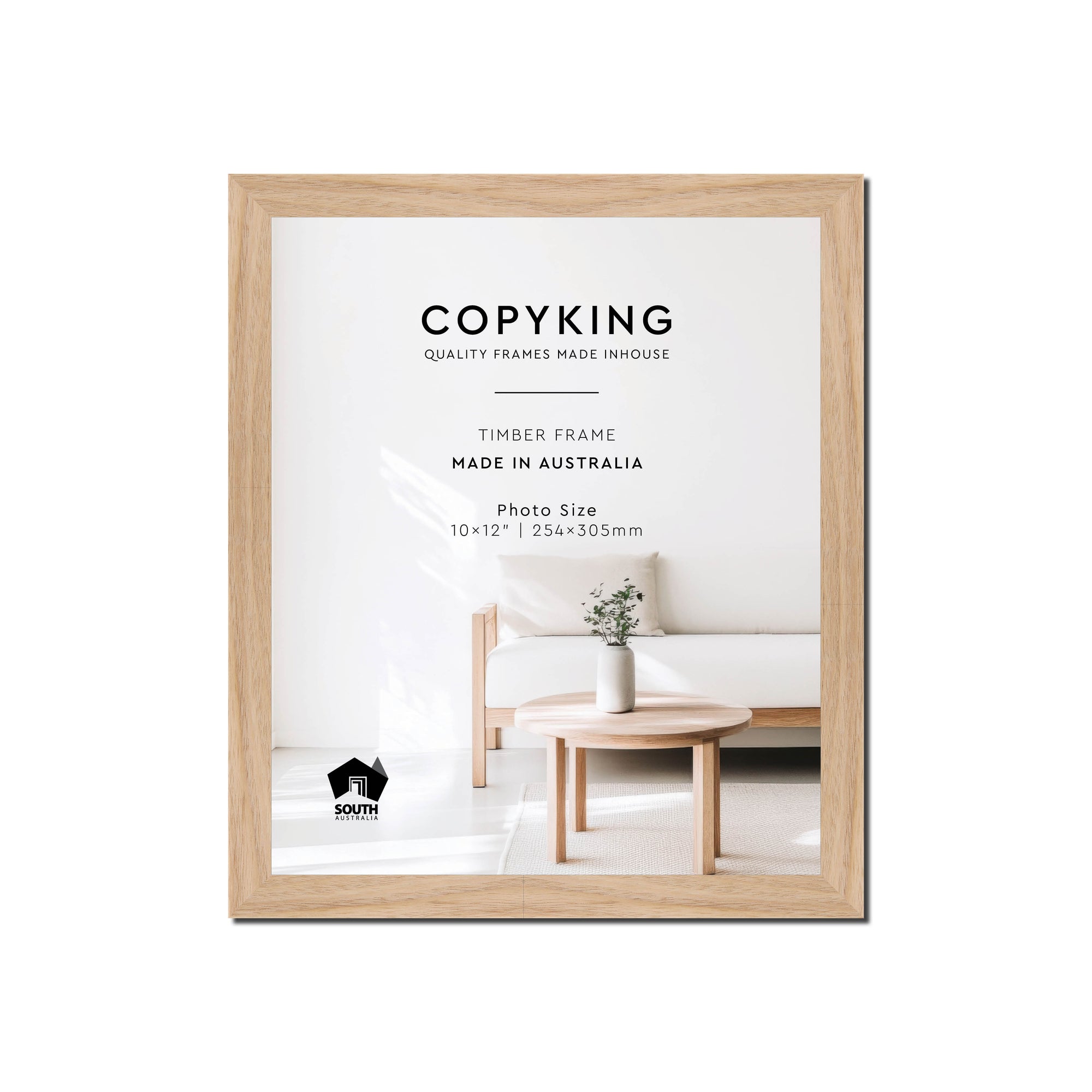 Australian Oak 20mm Wood Photo Frame - 10" x 12" (254mm x 305mm)
