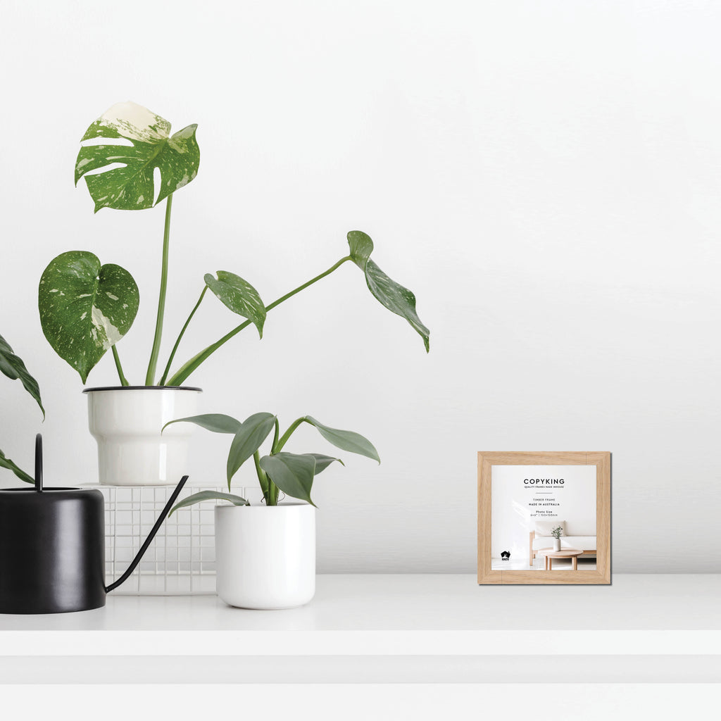 Australian Oak 20mm Wood Square Photo Frame - 6" x 6" (153mm x 153mm)