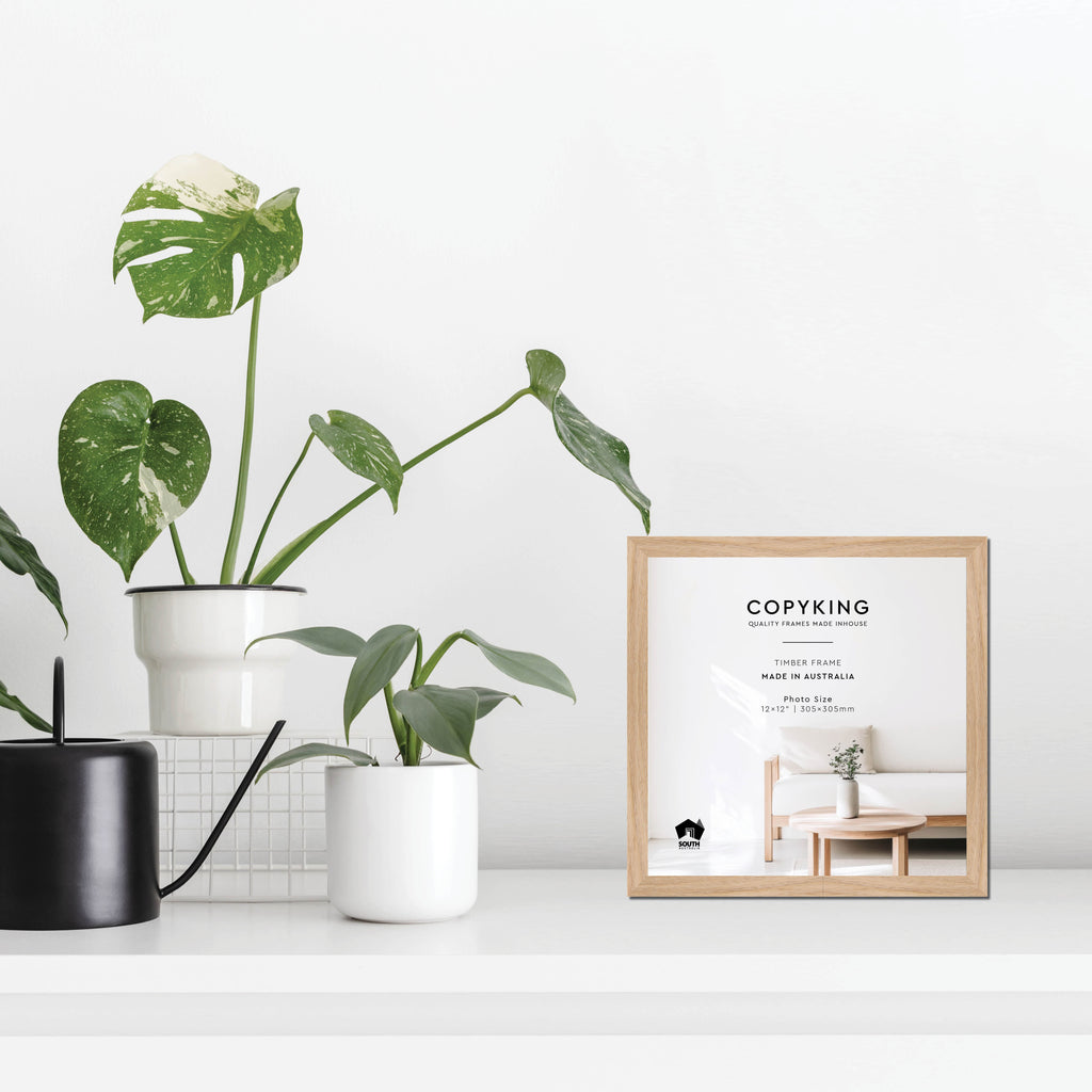 Australian Oak 20mm Wood Square Photo Frame - 12" x 12" (305mm x 305mm)