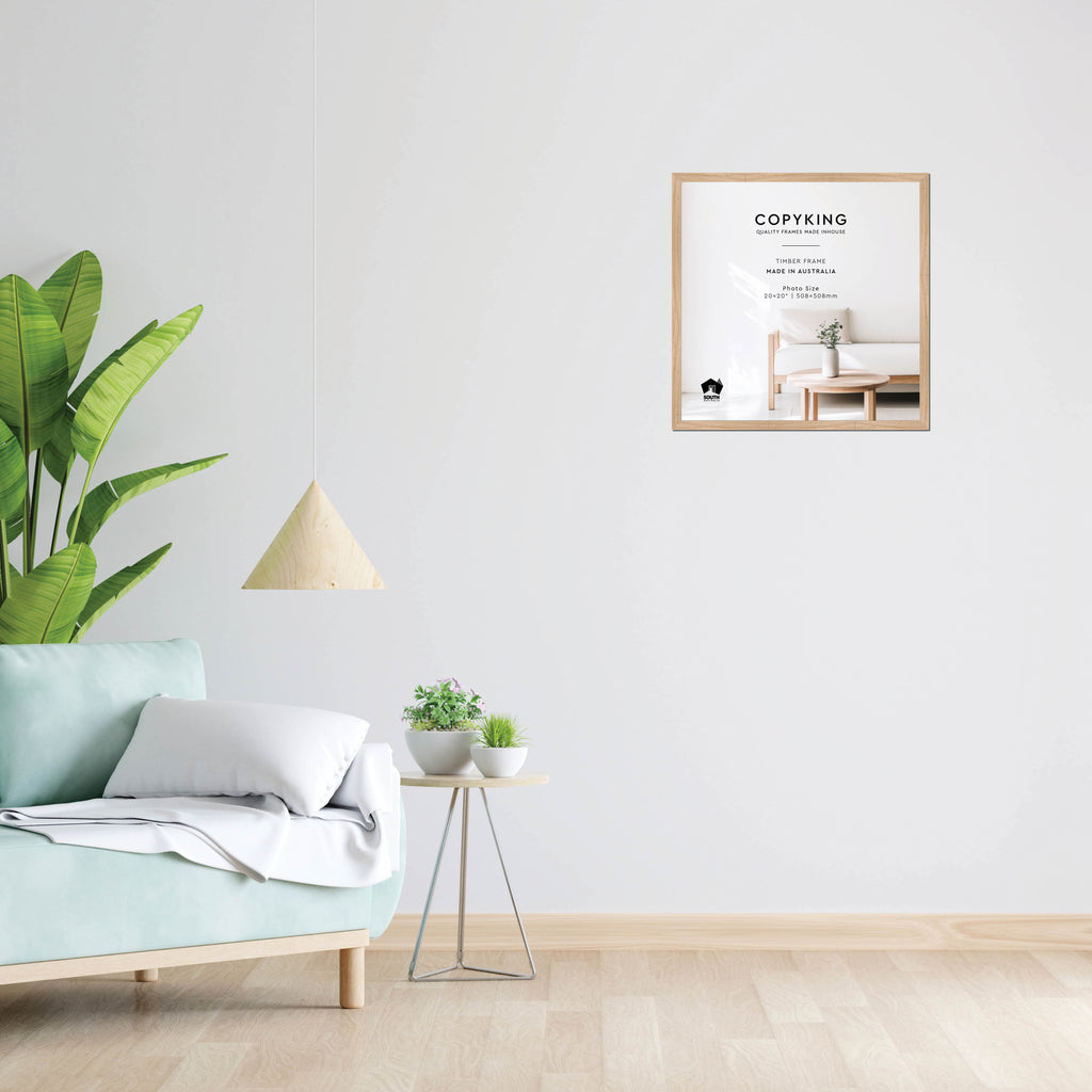 Australian Oak 20mm Wood Square Photo Frame - 20" x 20" (508mm x 508mm)