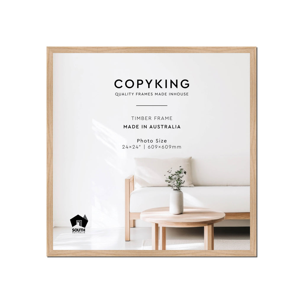 Australian Oak 20mm Wood Square Photo Frame - 24" x 24" (609mm x 609mm)