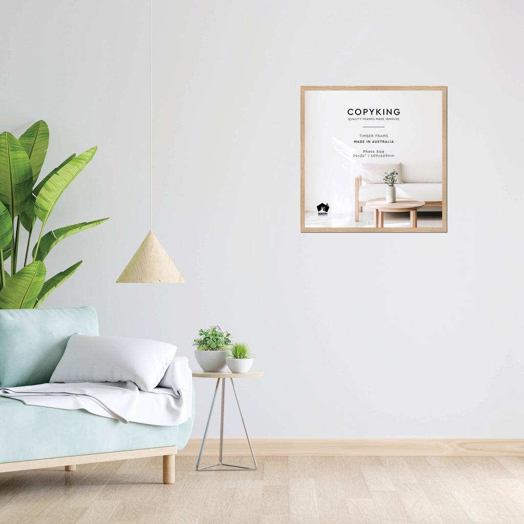 Australian Oak 20mm Wood Square Photo Frame - 24" x 24" (609mm x 609mm)