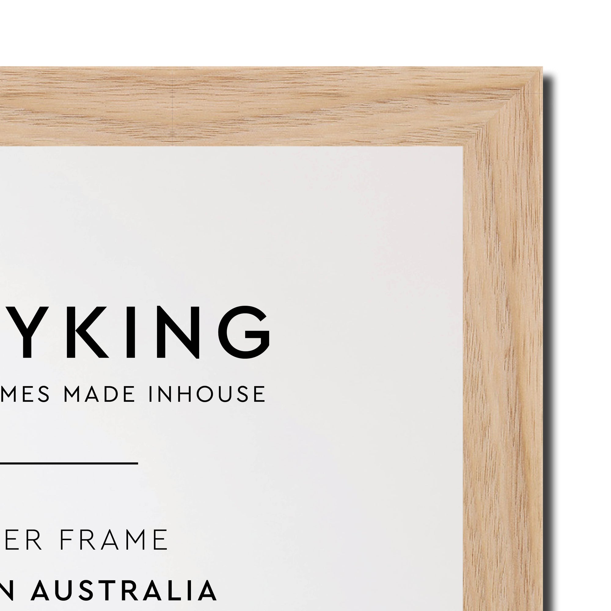 Australian Oak 20mm Wood Square Photo Frame - 8" x 8" (203mm x 203mm)
