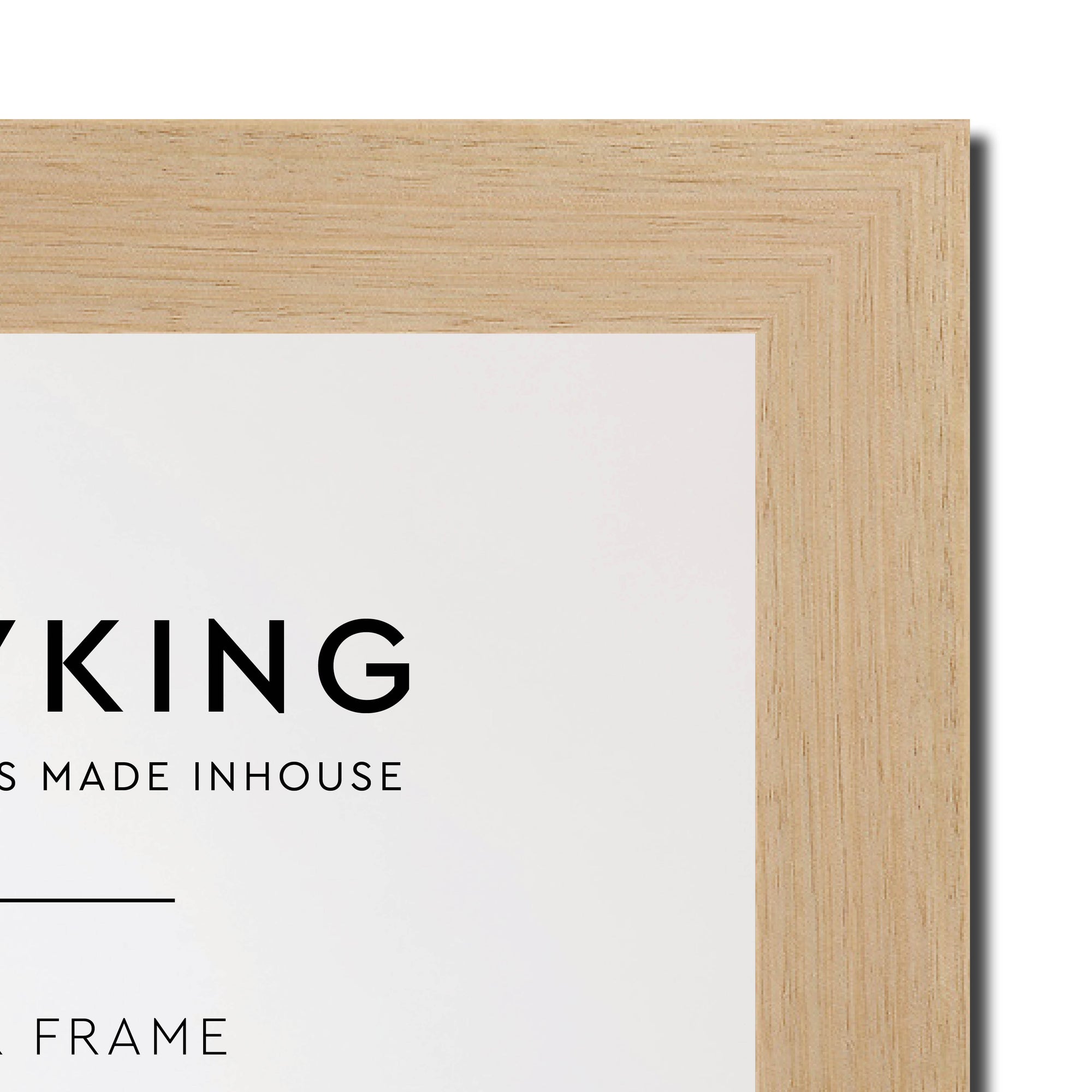 Australian Oak 30mm Wood Square Photo Frame - 6" x 6" (153mm x 153mm)