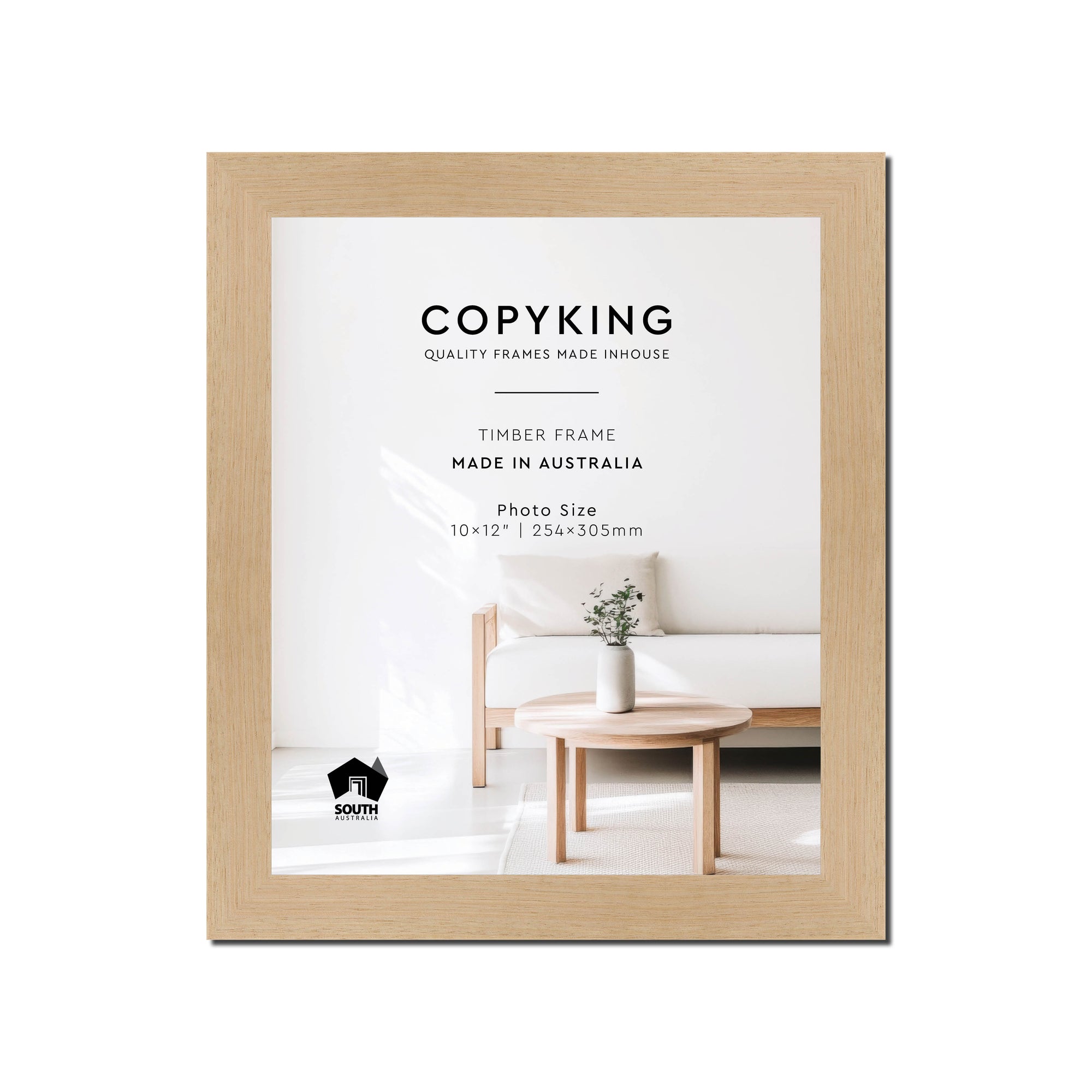 Australian Oak 30mm Wood Photo Frame - 10" x 12" (254mm x 305mm)