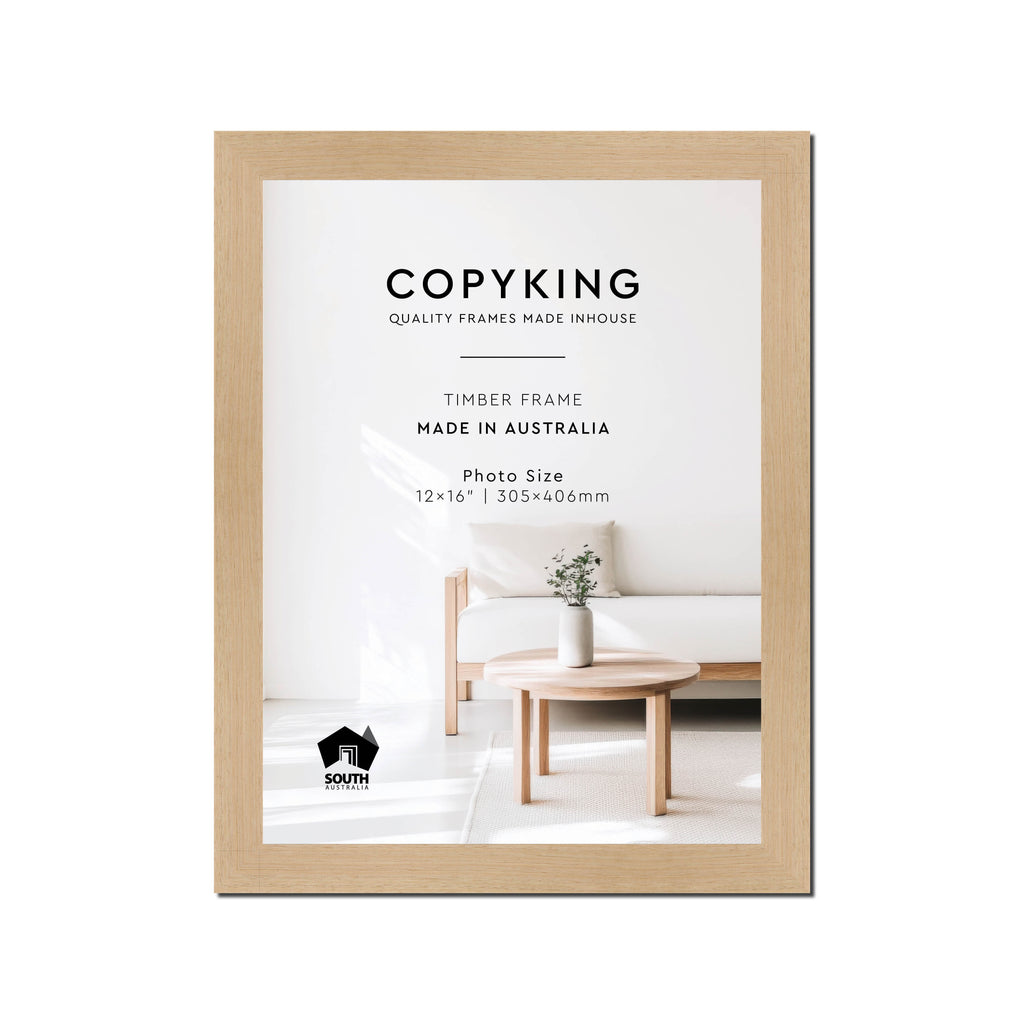 Australian Oak 30mm Wood Photo Frame - 12" x 16" (305mm x 406mm)