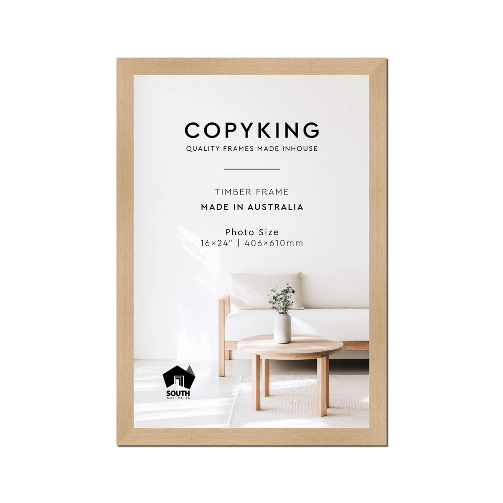 Australian Oak 30mm Wood Photo Frame - 16" x 24" (406mm x 610mm)