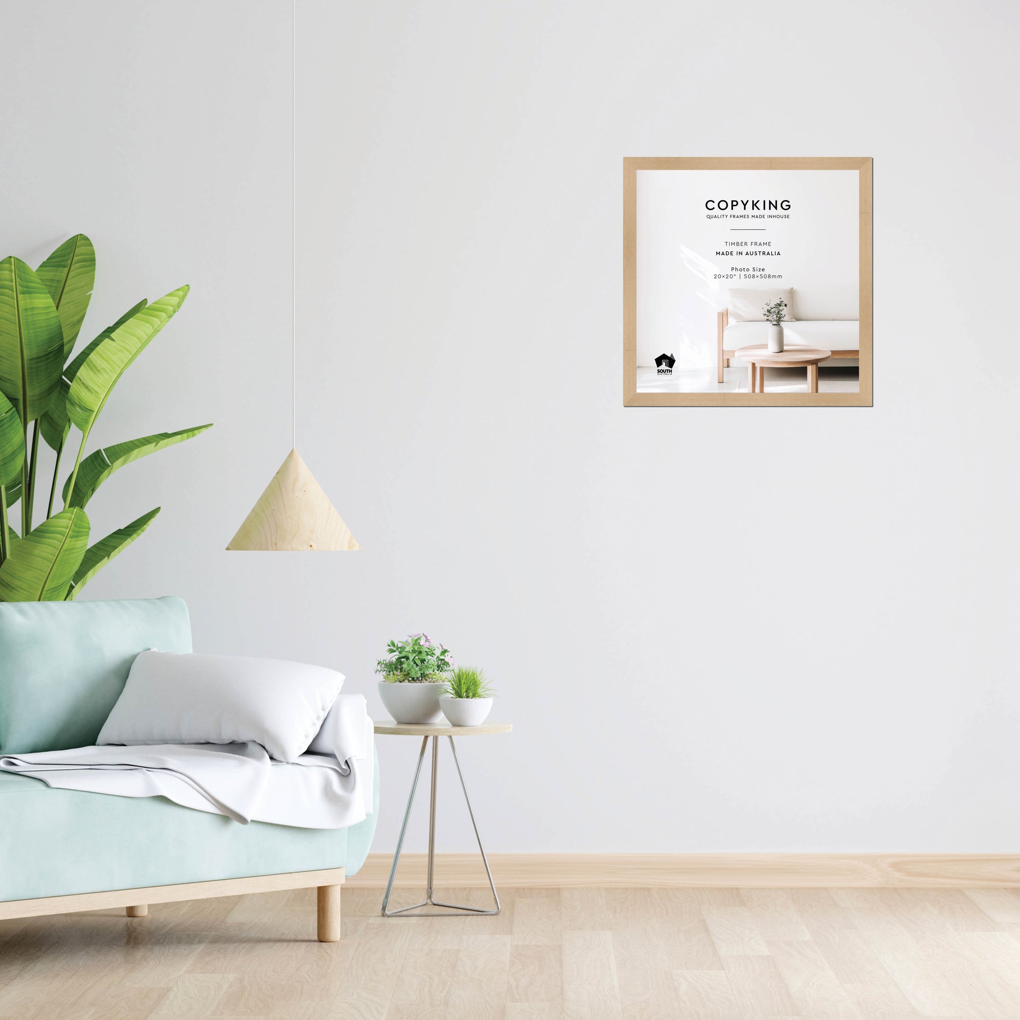 Australian Oak 30mm Wood Square Photo Frame - 20" x 20" (508mm x 508mm)