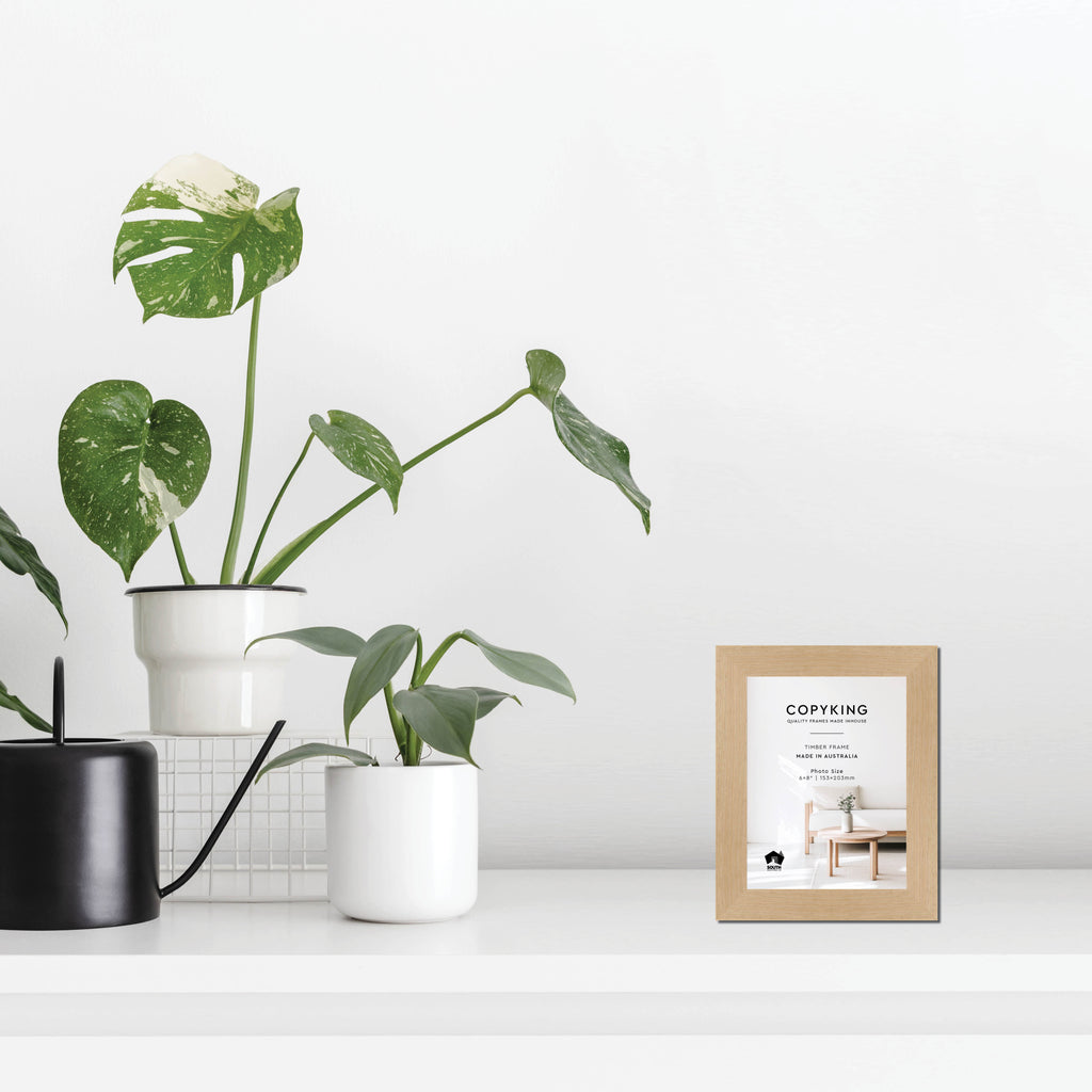Australian Oak 30mm Wood Photo Frame - 6" x 8" (153mm x 203mm)