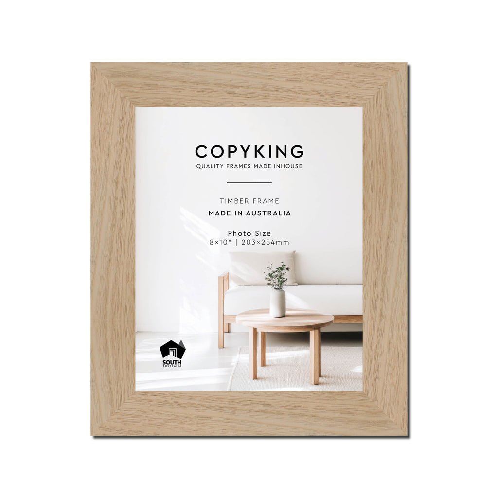 Australian Oak 40mm Wood Photo Frame - 8" x 10" (203mm x 254mm)