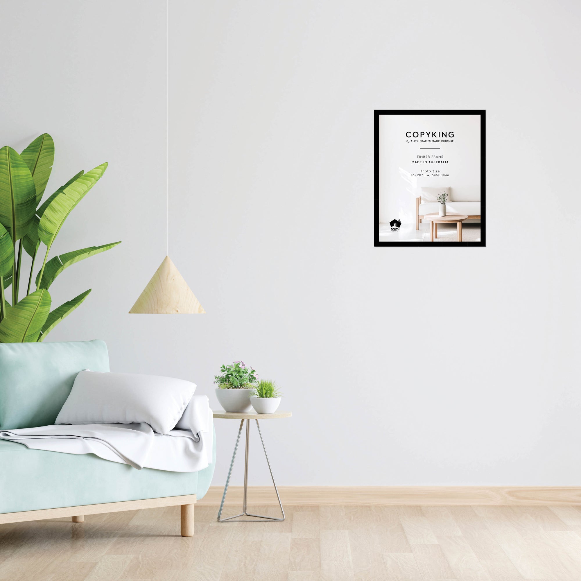 Black 20mm Wood Photo Frame - 16" x 20" (406mm x 508mm)