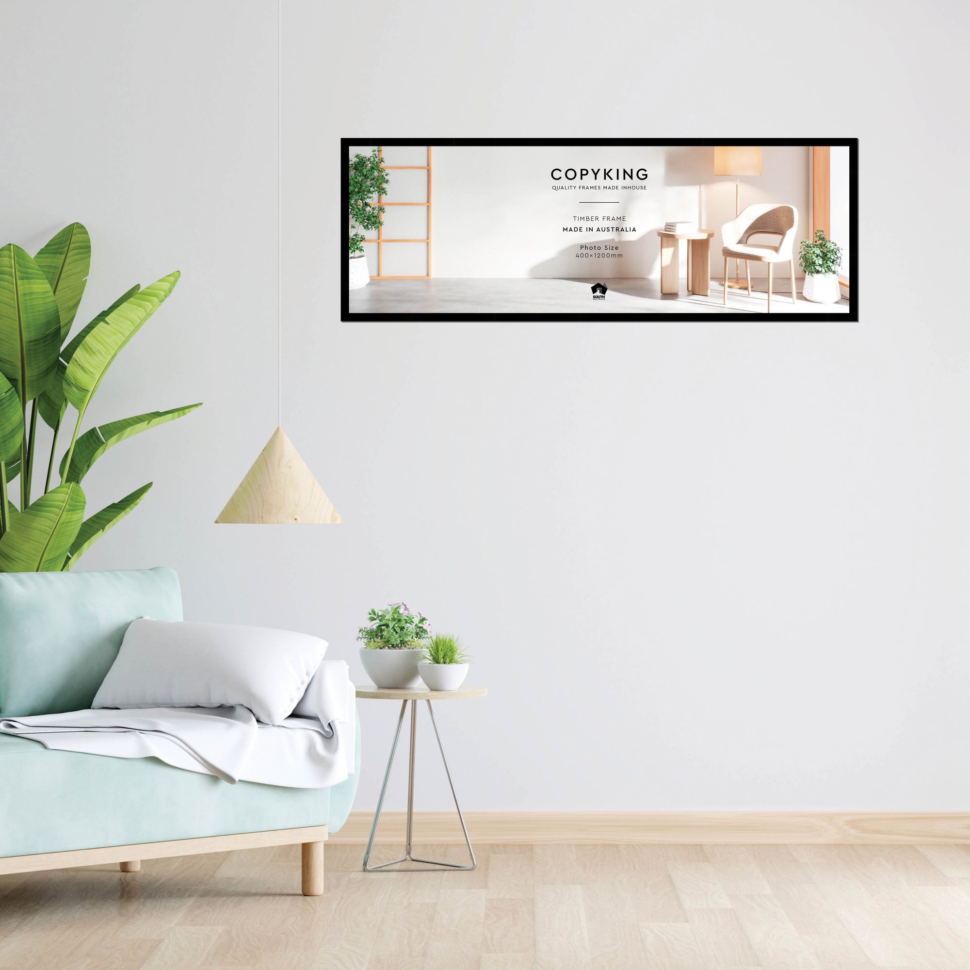Black 20mm Wood Panoramic Photo Frame - 40cm x 120cm