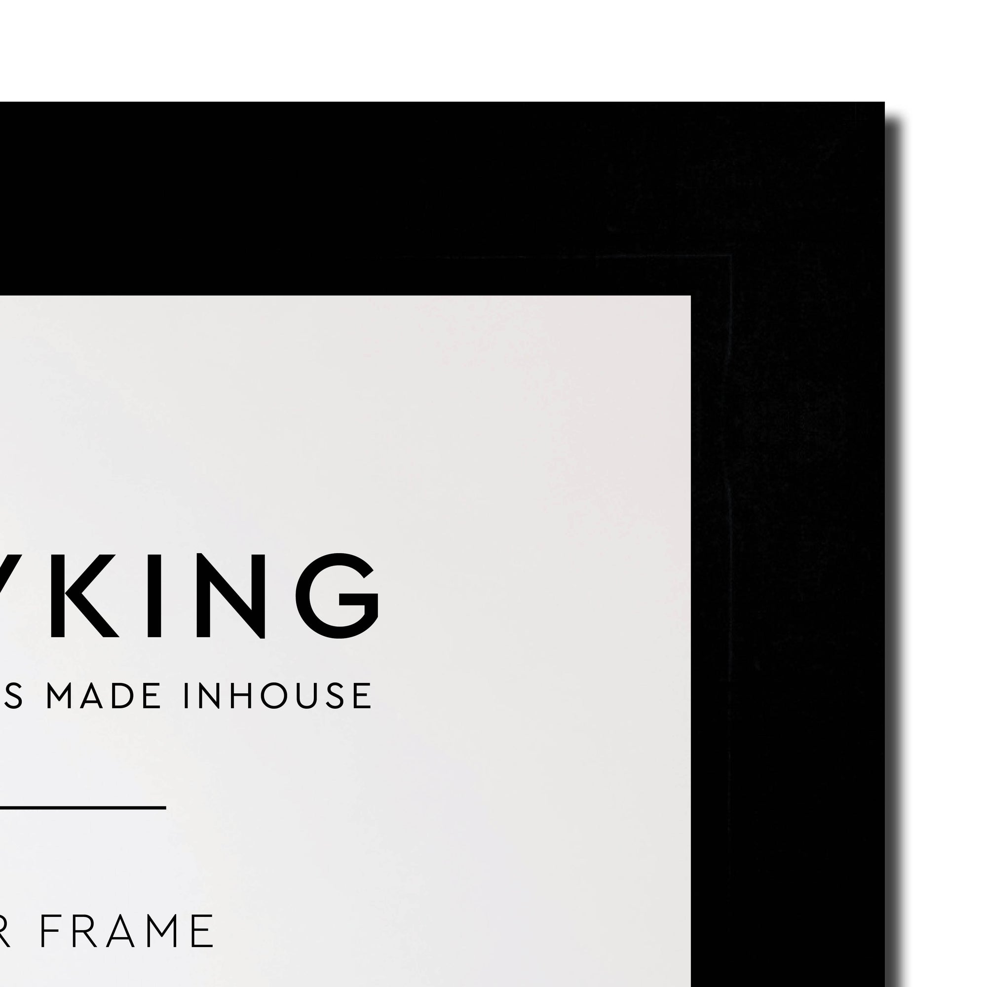Black 30mm  Wood Panoramic Photo Frame - 50cm x 100cm