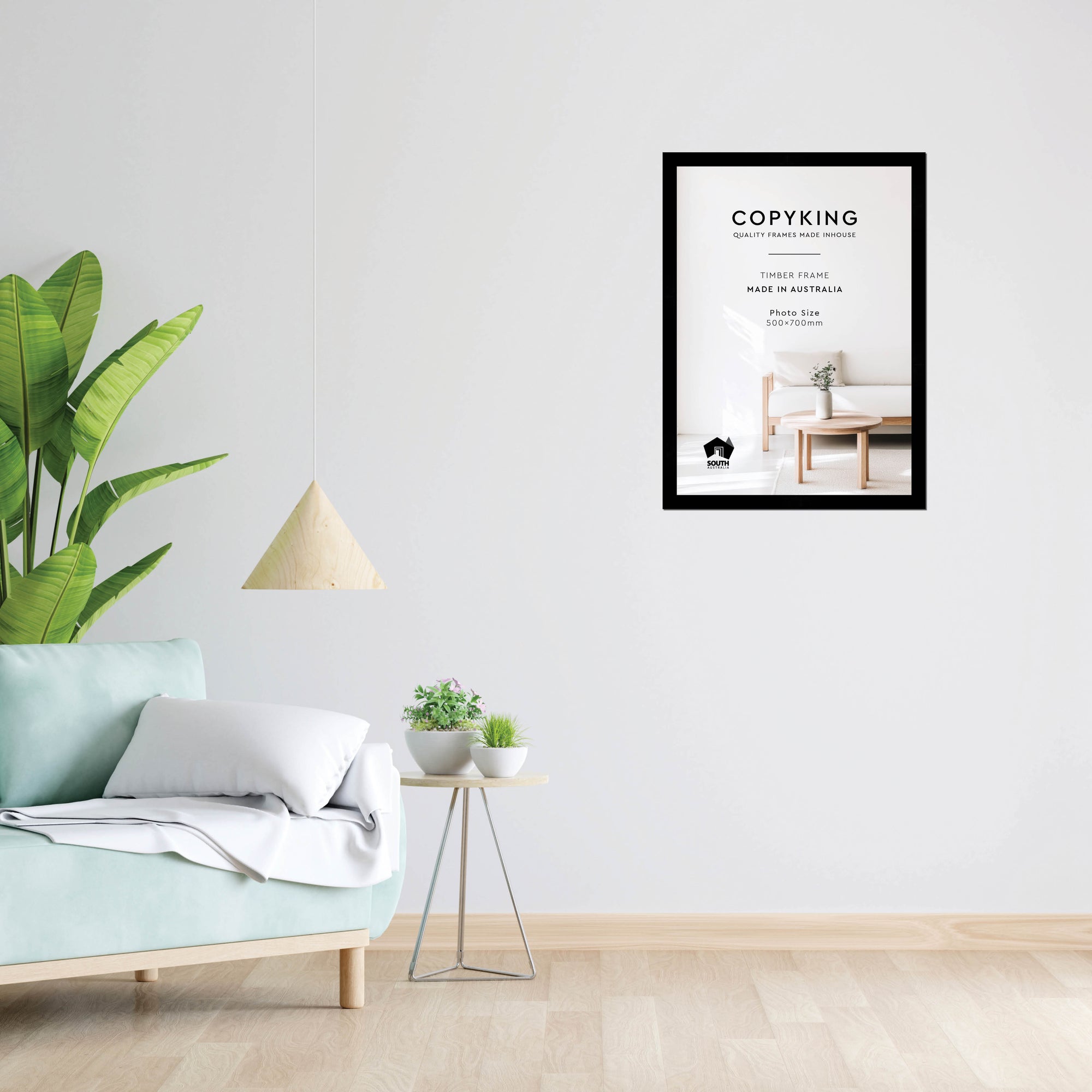 Black 30mm  Wood Poster Frame - 50cm x 70cm