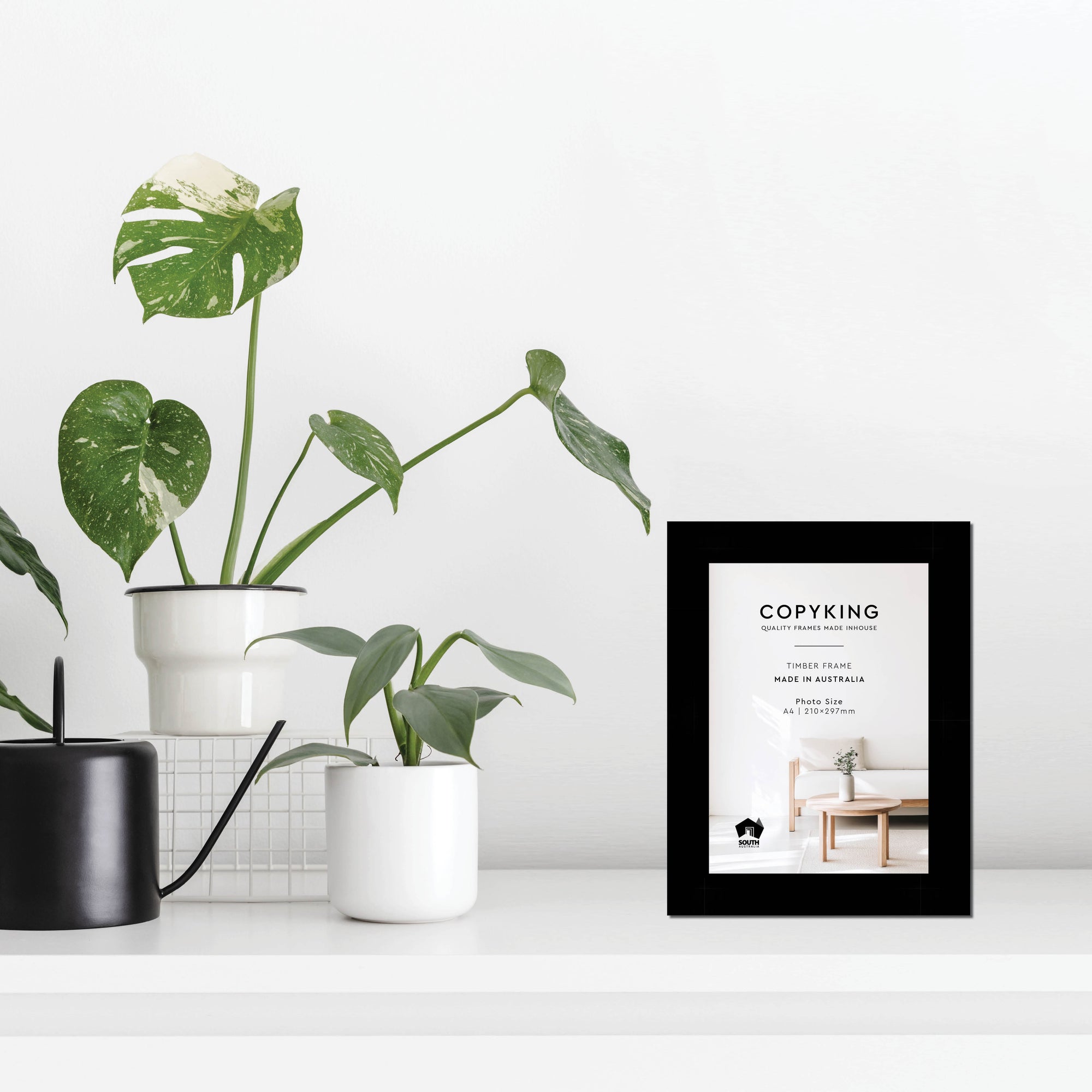 Black 40mm Wood Poster Frame - A4 (210mm x 297mm)
