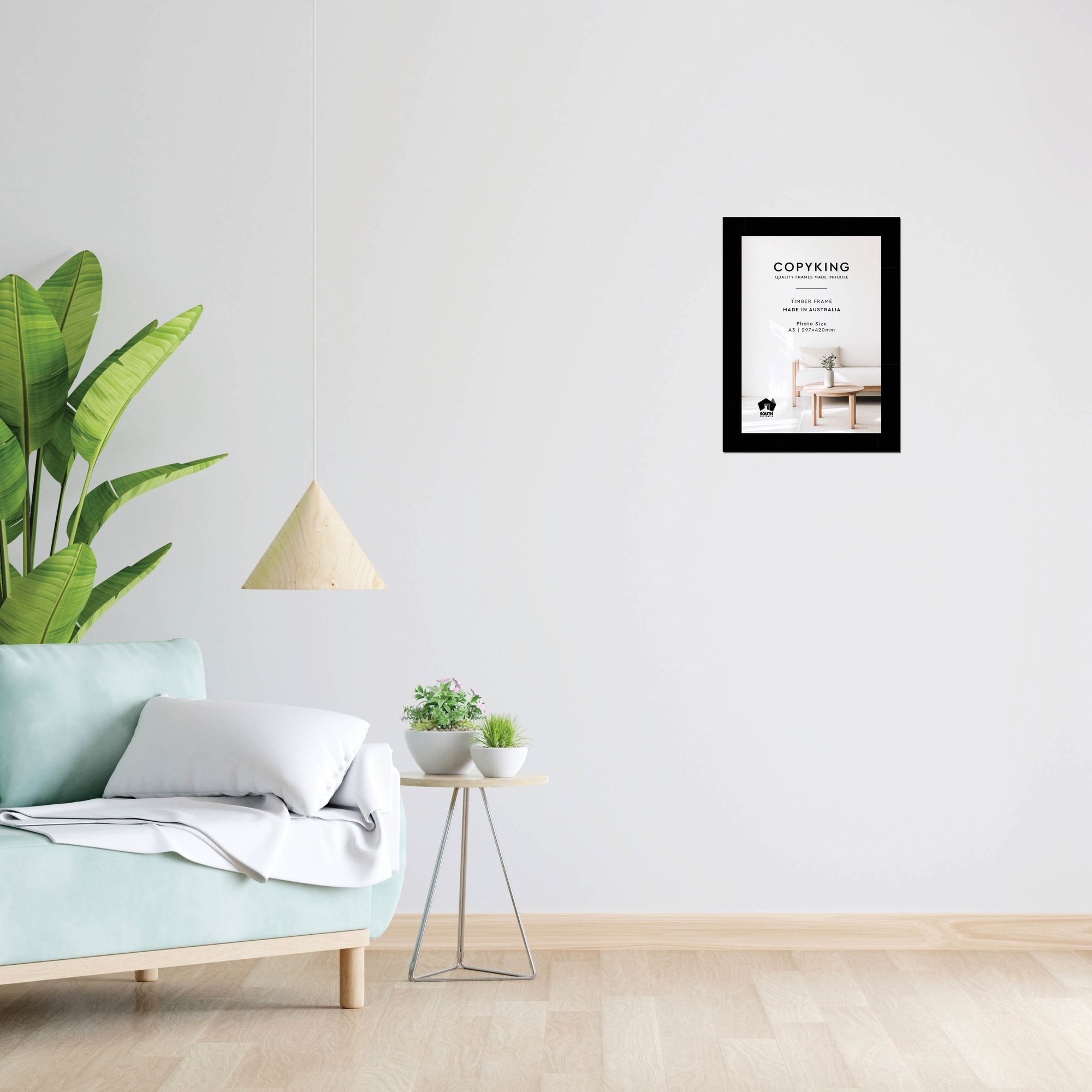 Black 40mm Wood Poster Frame - A3 (297mm x 420mm)