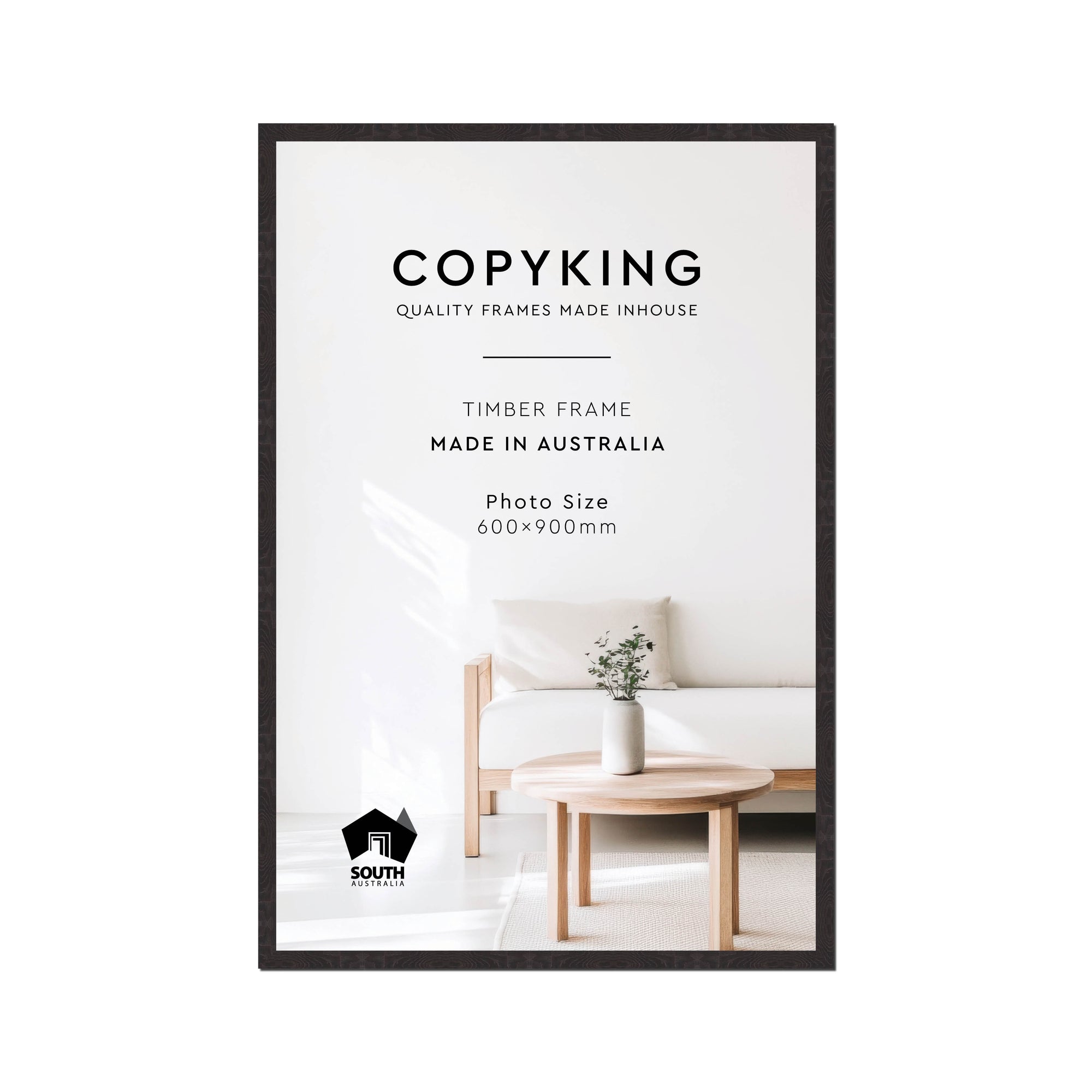 Botanica Black 20mm Wood Poster Frame - 60cm x 90cm