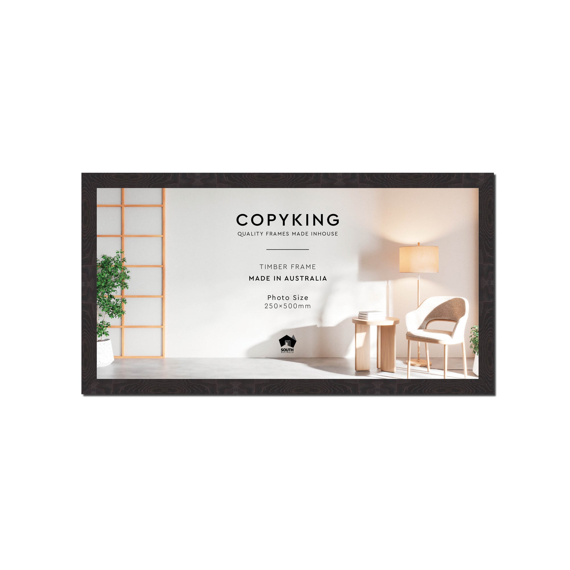 Botanica Black 20mm Wood Panoramic Photo Frame - 25cm x 50cm