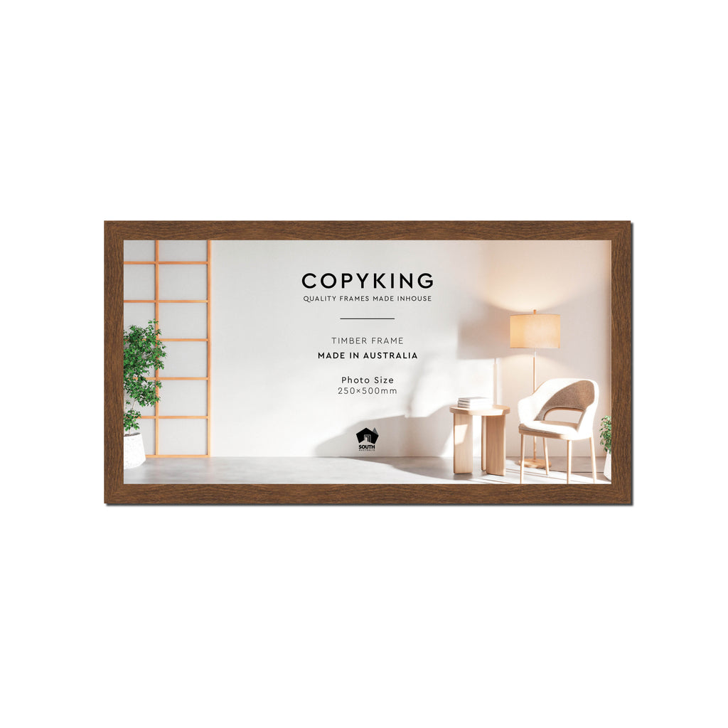 Botanica Chocolate 20mm Wood Panoramic Photo Frame - 25cm x 50cm