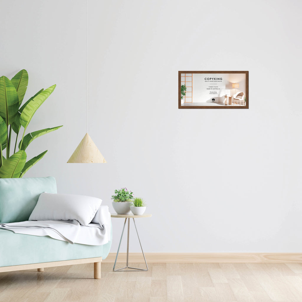 Botanica Chocolate 20mm Wood Panoramic Photo Frame - 25cm x 50cm