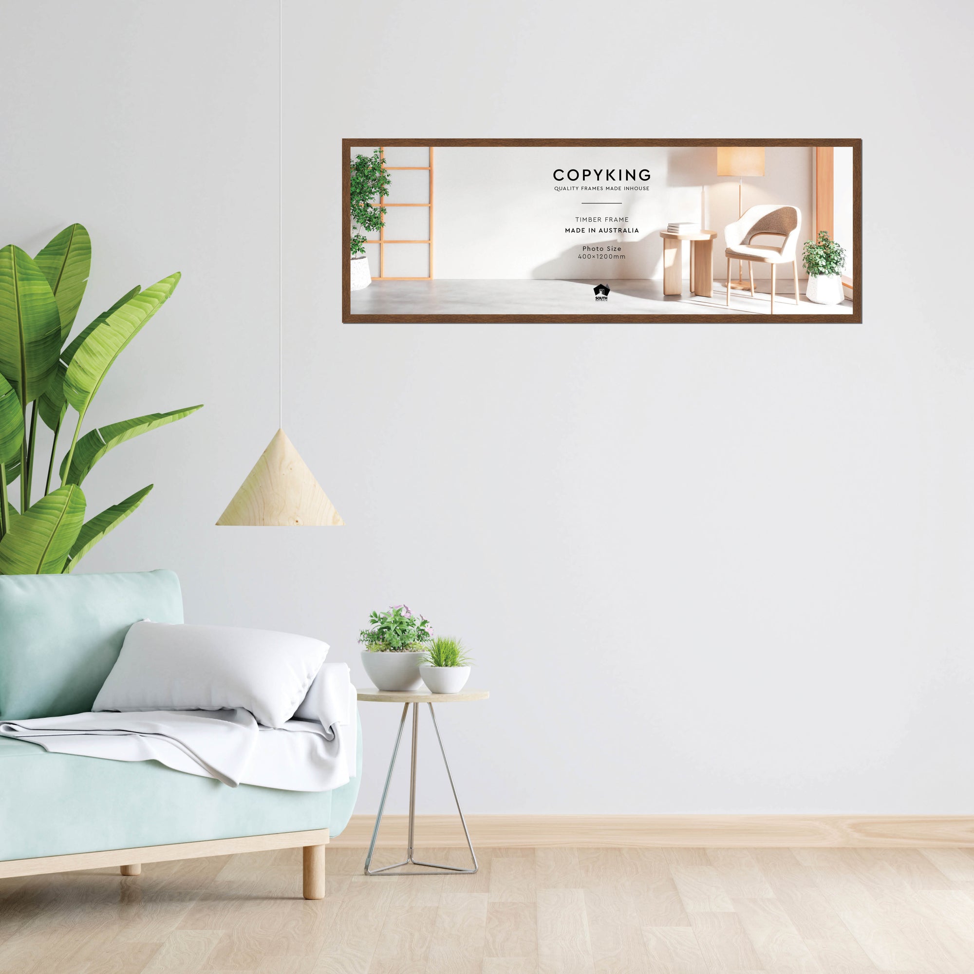 Botanica Chocolate 20mm Wood Panoramic Photo Frame - 40cm x 120cm