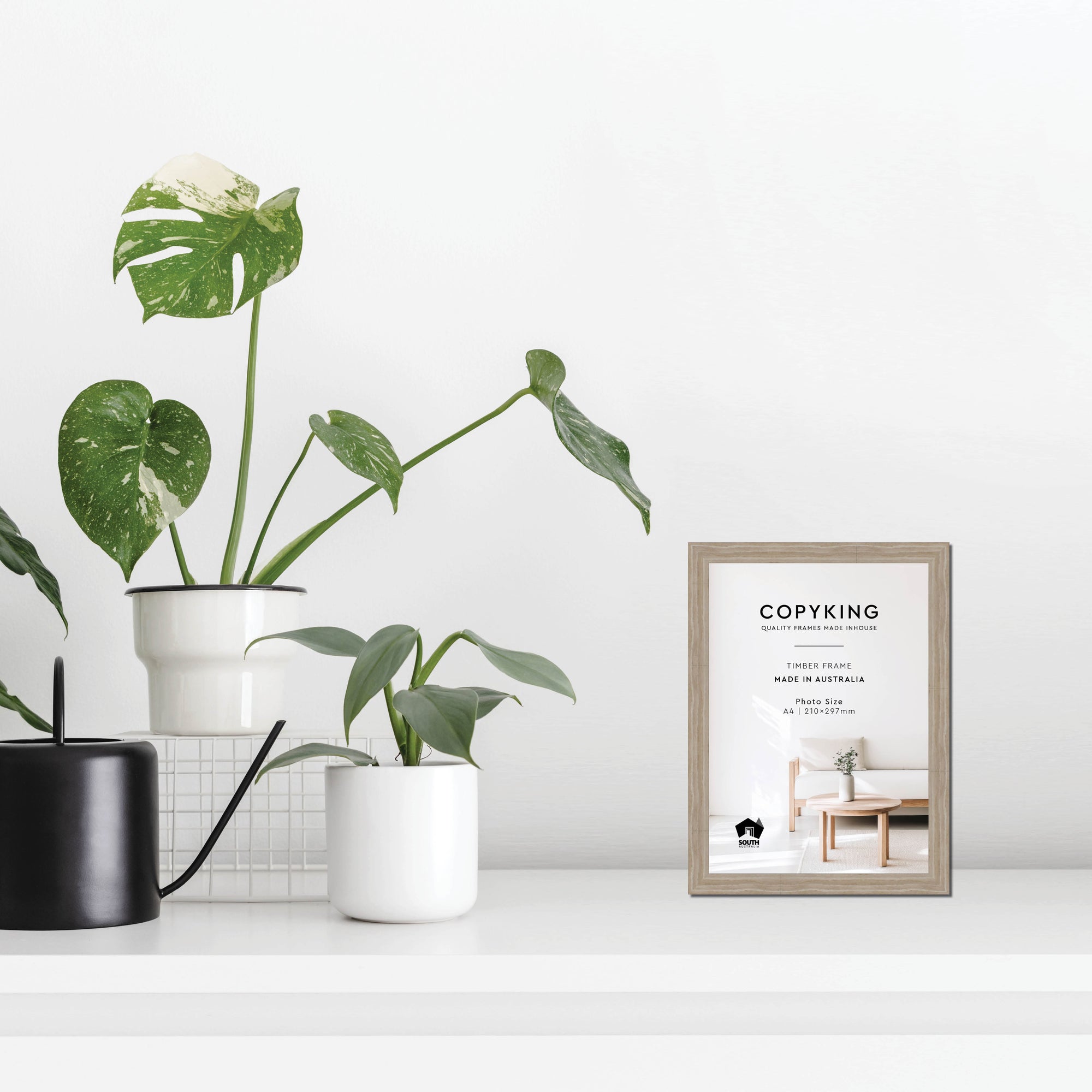 Botanica Taupe 20mm Wood Poster Frame - A4 (210mm x 297mm)