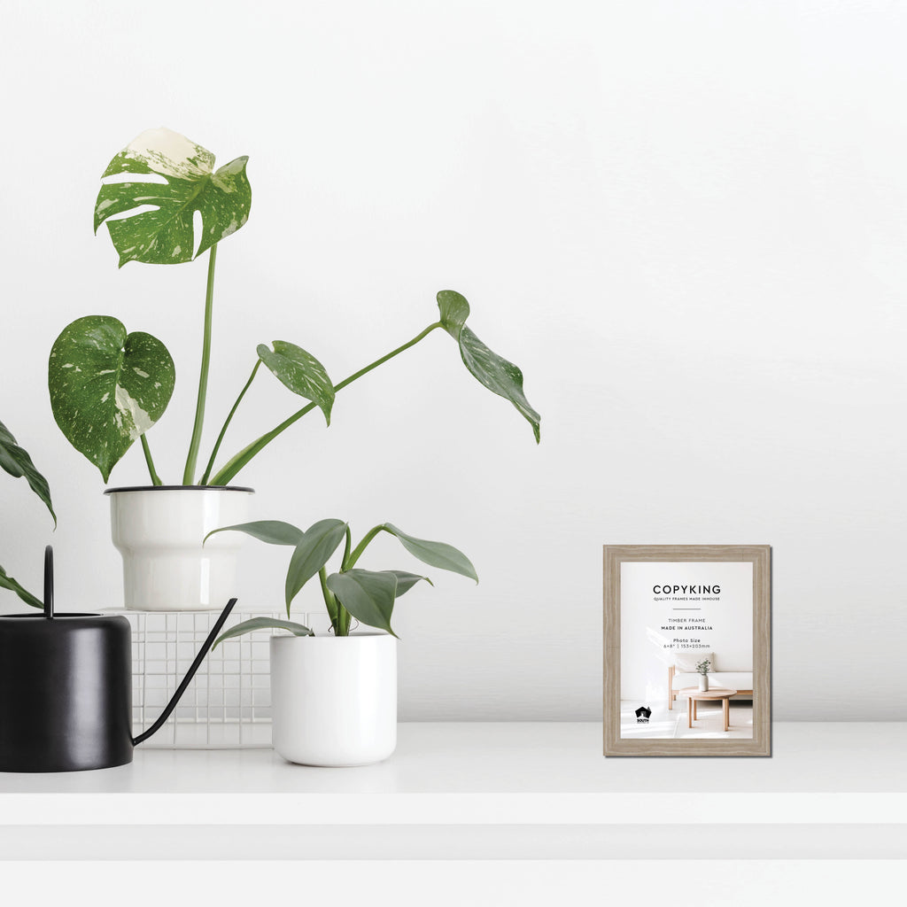 Botanica Taupe 20mm Wood Photo Frame - 6" x 8" (153mm x 203mm)