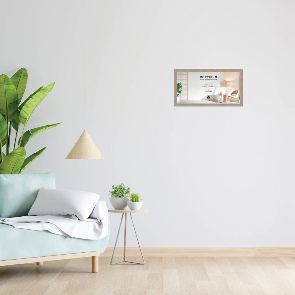 Botanica Taupe 20mm Wood Panoramic Photo Frame - 25cm x 50cm