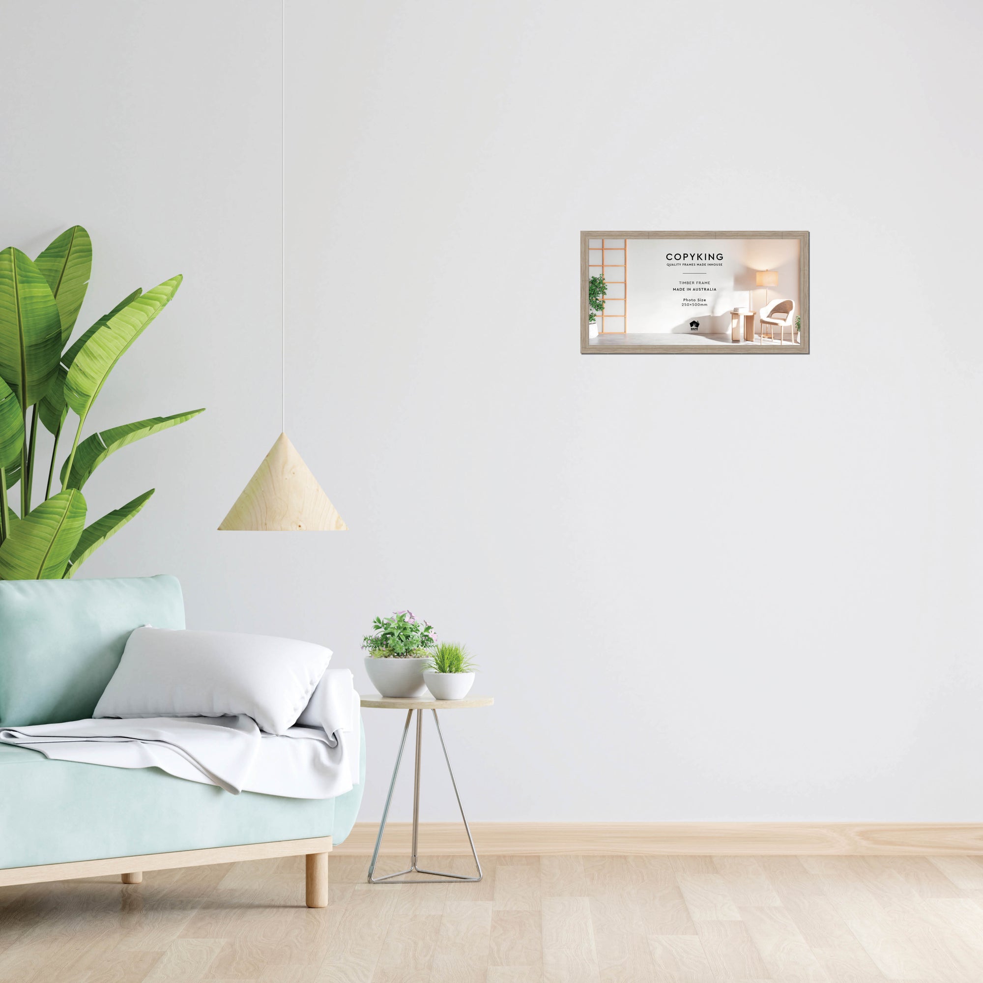 Botanica Taupe 20mm Wood Panoramic Photo Frame - 25cm x 50cm