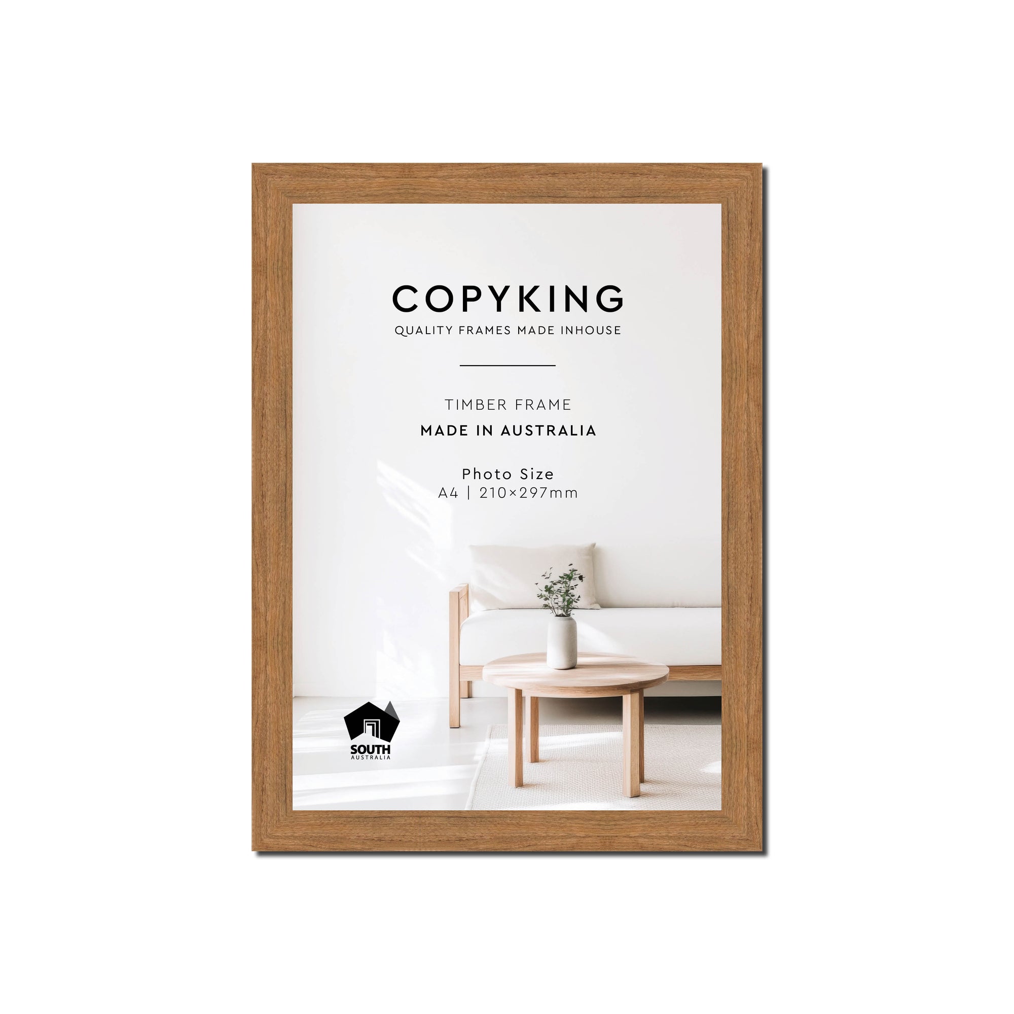 Botanica Teak 20mm Wood Poster Frame - A4 (210mm x 297mm)