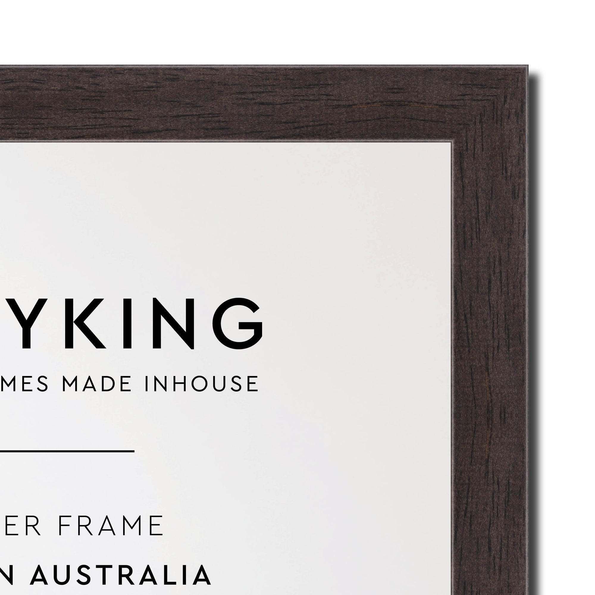 Charcoal 20mm Wood Panoramic Photo Frame - 50cm x 100cm