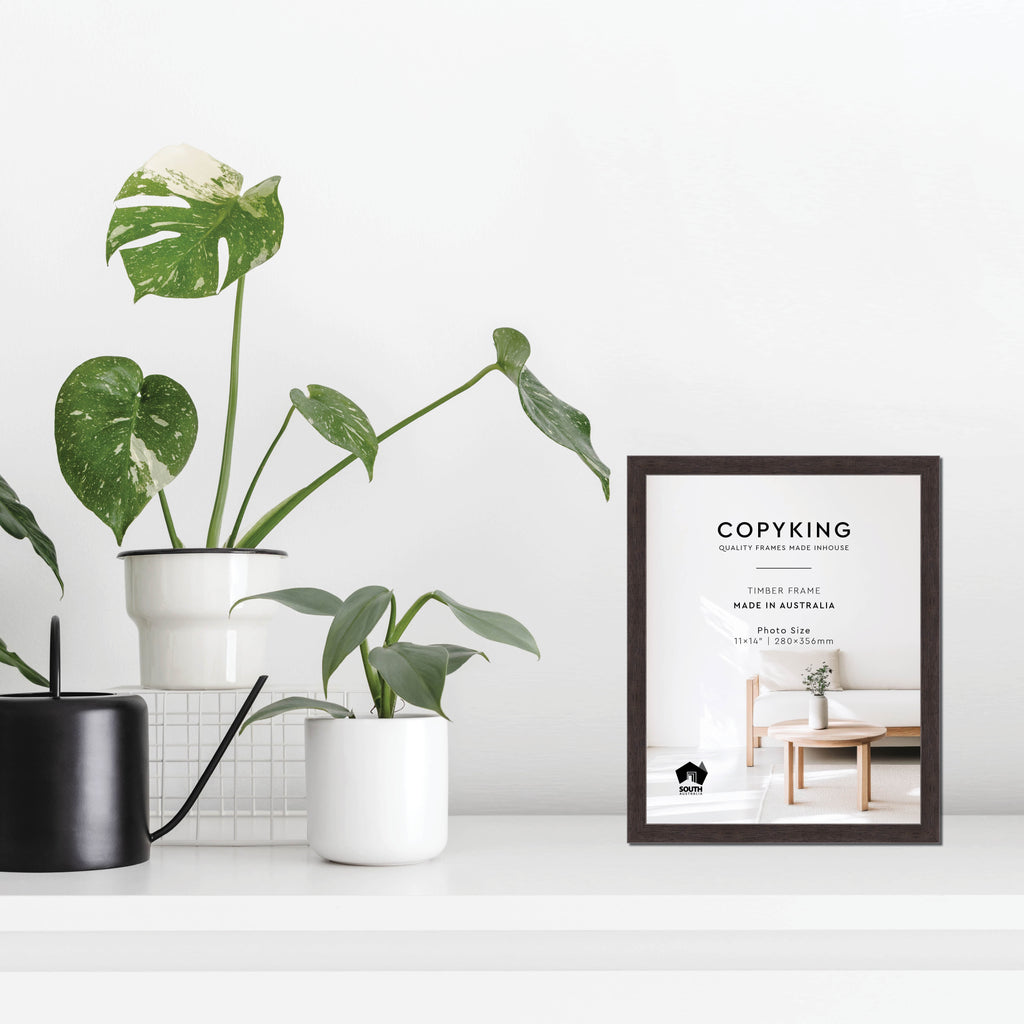Charcoal 20mm Wood Photo Frame - 11" x 14" (280mm x 356mm)