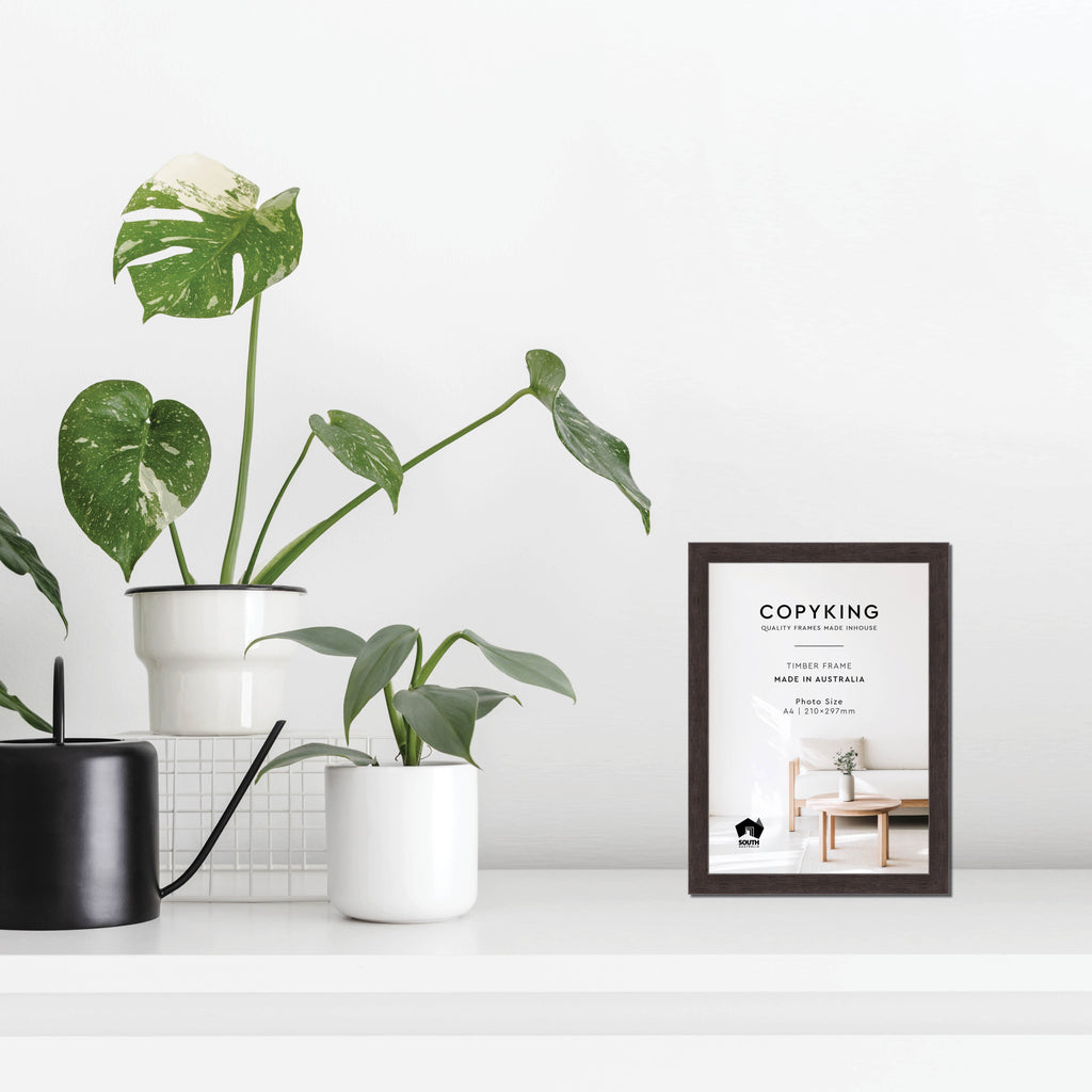 Charcoal 20mm Wood Poster Frame - A4 (210mm x 297mm)