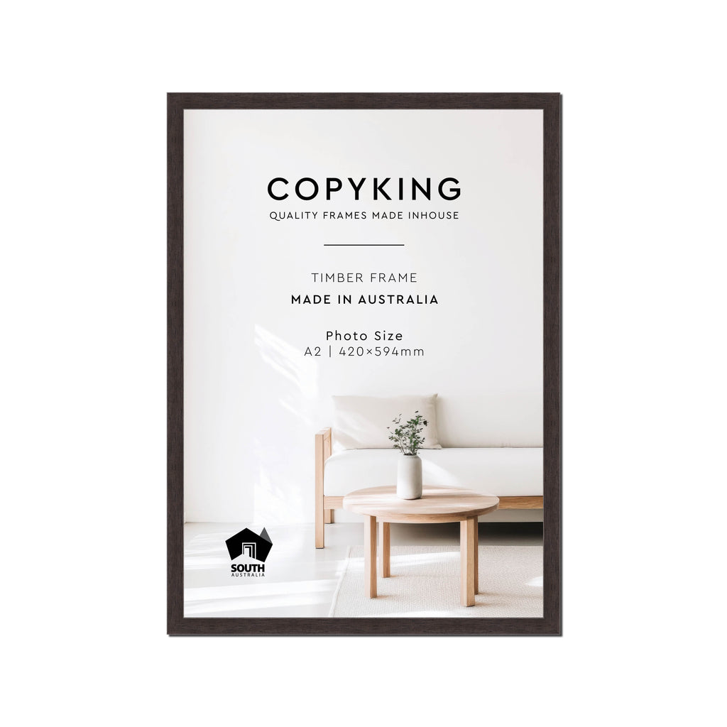 Charcoal 20mm Wood Poster Frame - A2 (420mm x 594mm)