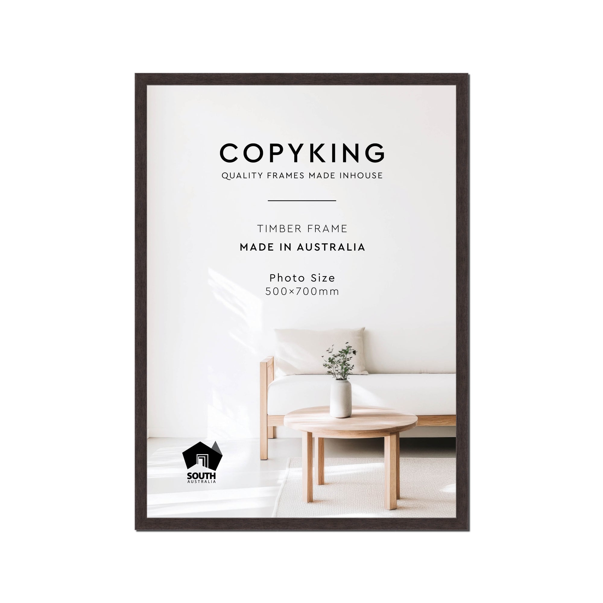 Charcoal 20mm Wood Poster Frame - 50cm x 70cm