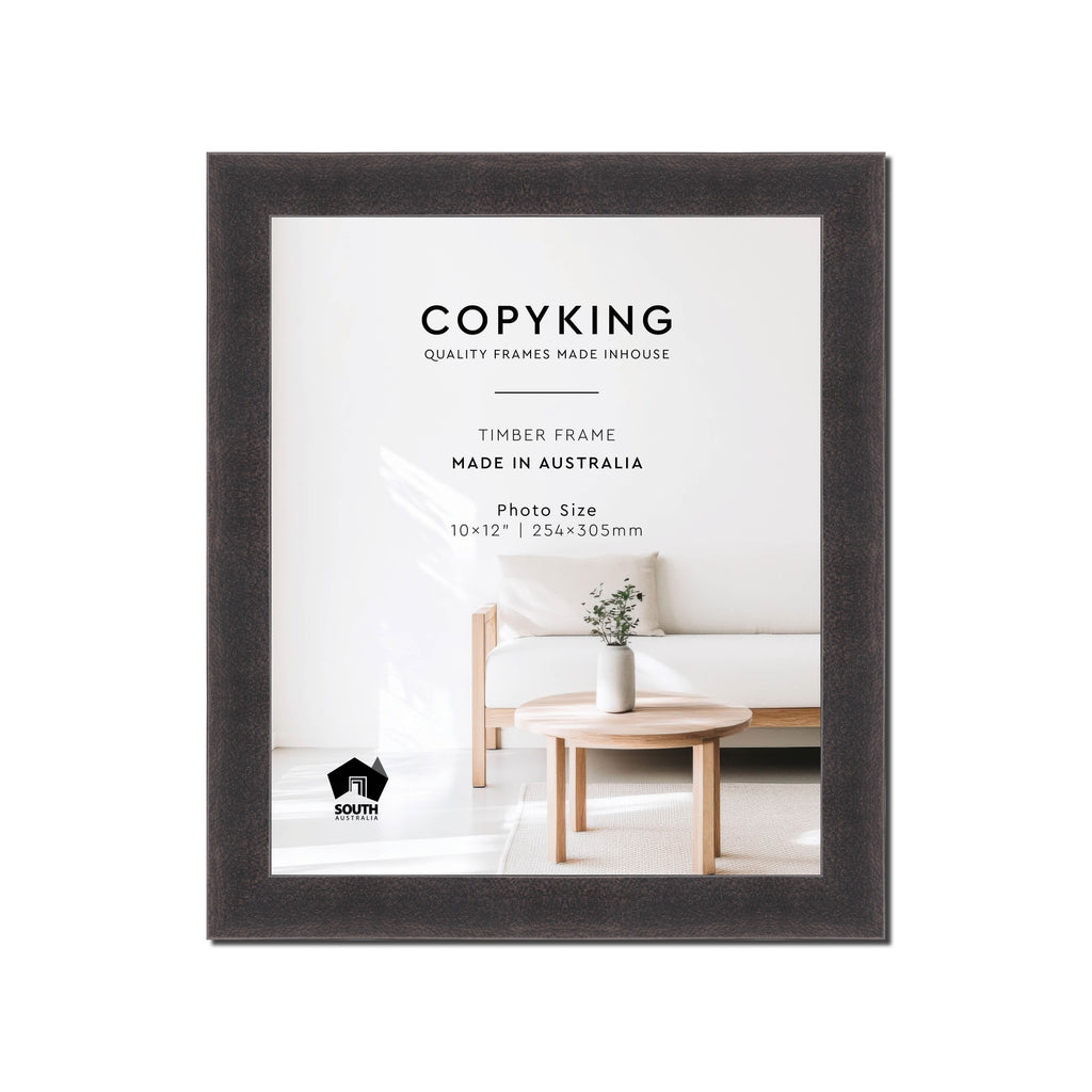 Charcoal 30mm Wood Photo Frame - 10" x 12" (254mm x 305mm)