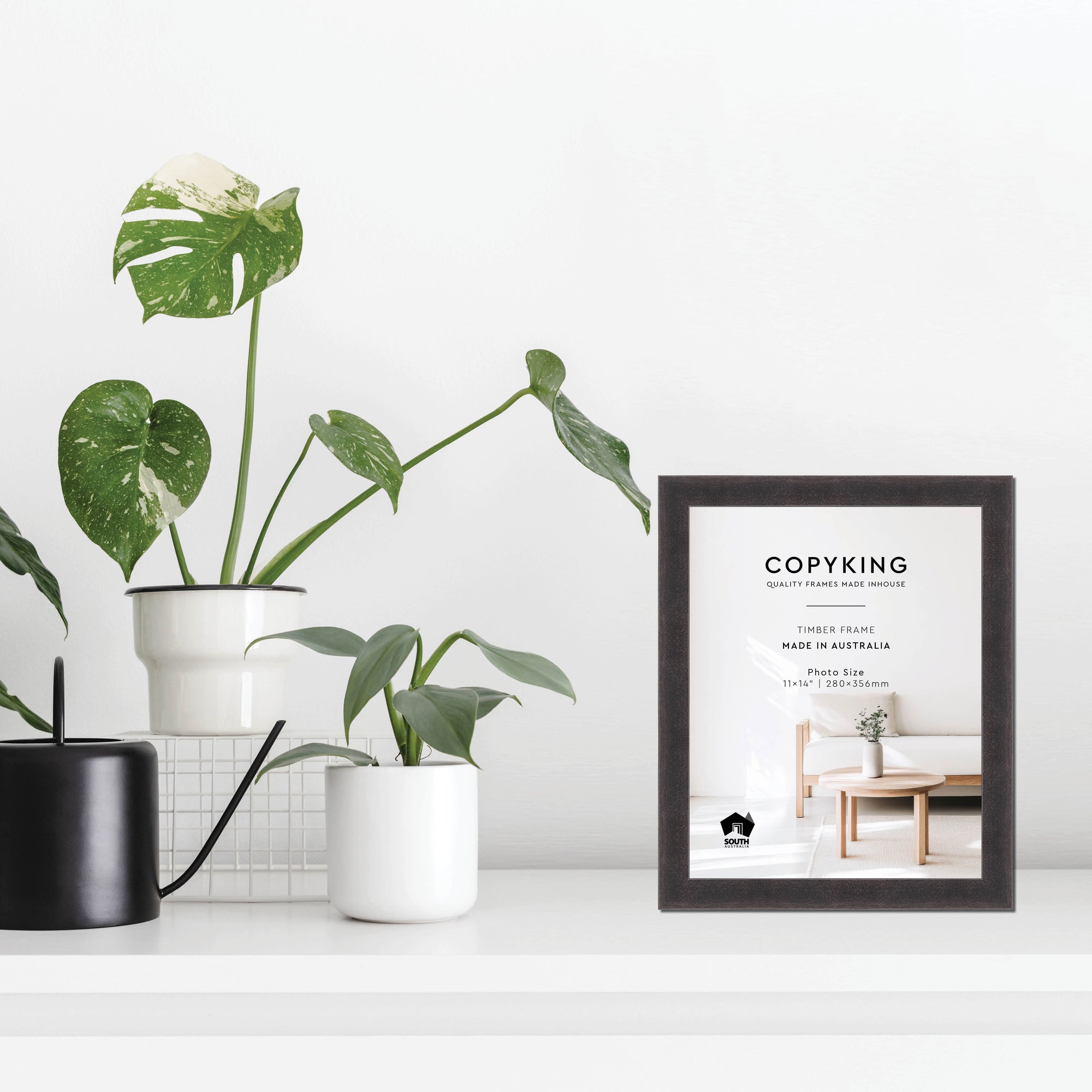 Charcoal 30mm Wood Photo Frame - 11" x 14" (280mm x 356mm)