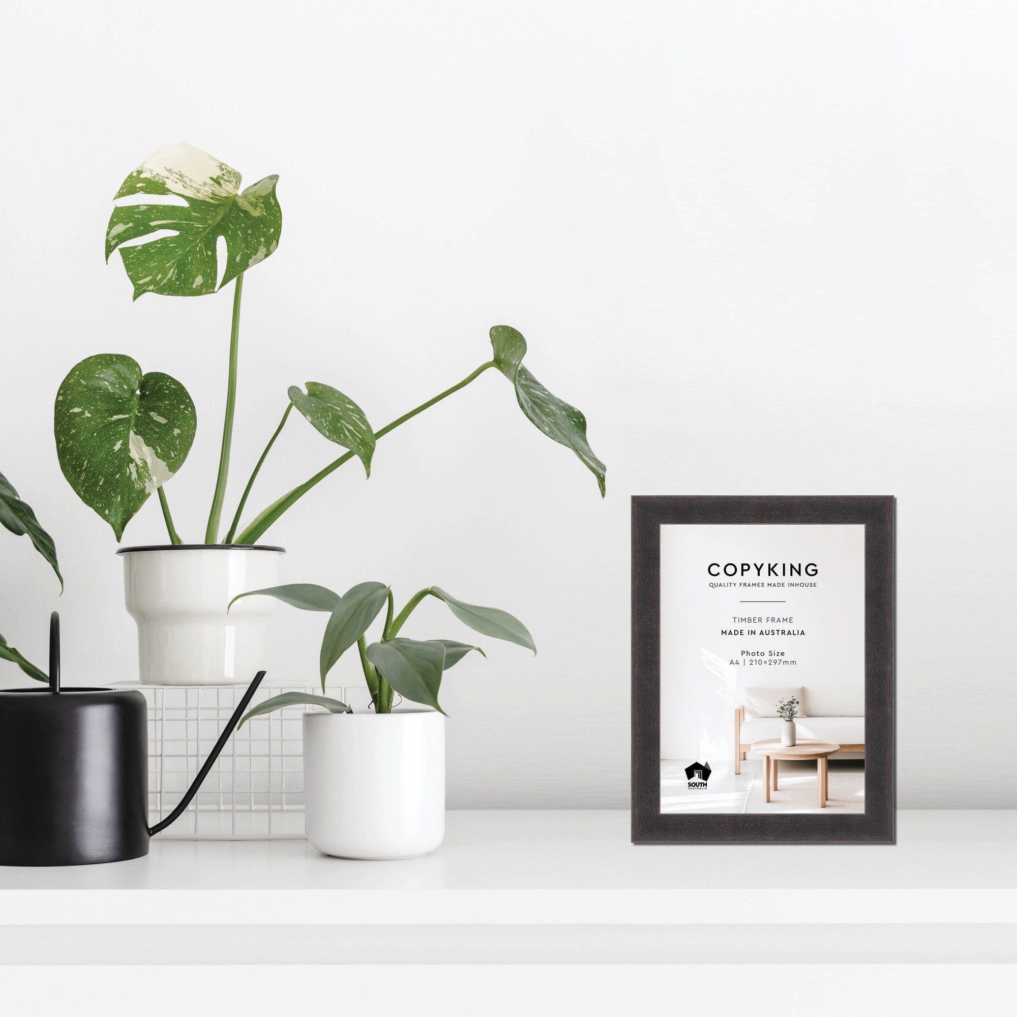 Charcoal 30mm Wood Poster Frame - A4 (210mm x 297mm)