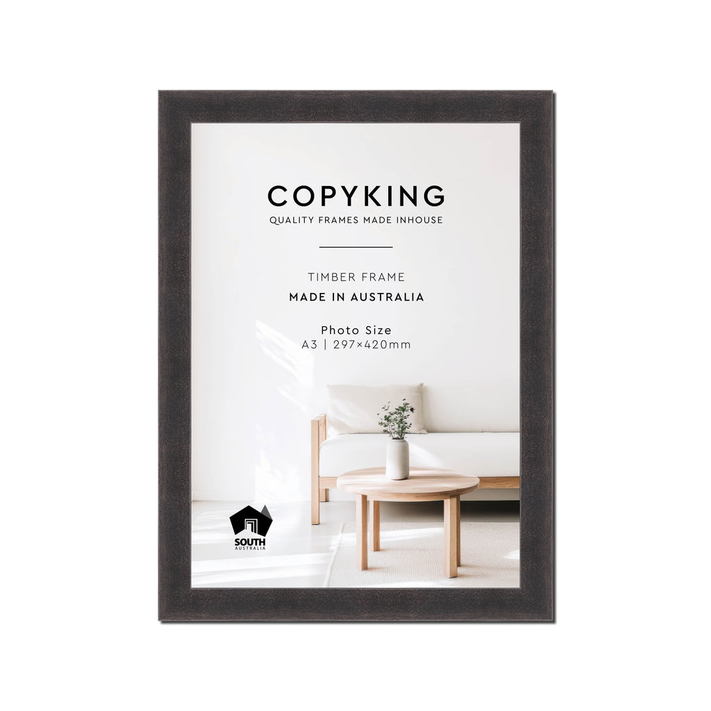 Charcoal 30mm Wood Poster Frame - A3 (297mm x 420mm)
