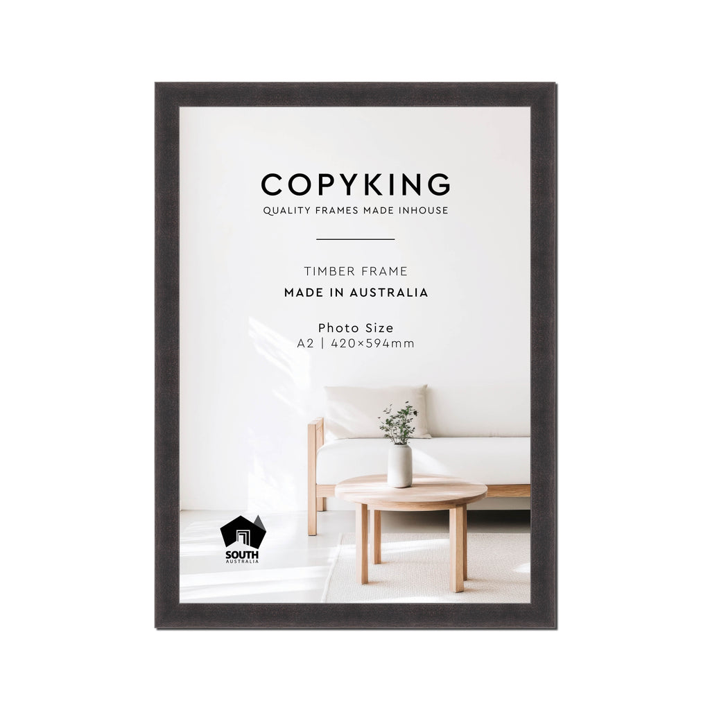 Charcoal 30mm Wood Poster Frame - A2 (420mm x 594mm)