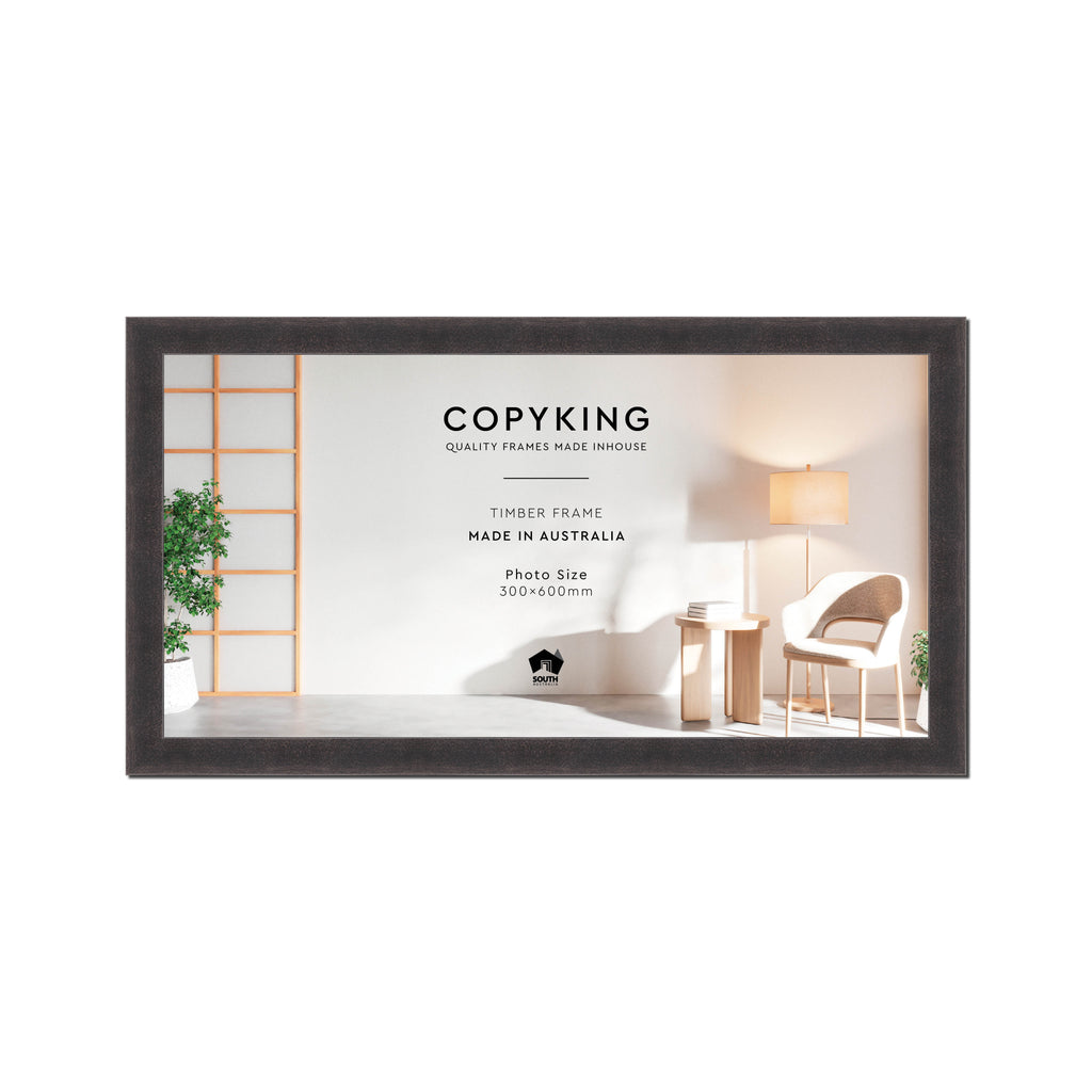 Charcoal 30mm Wood Panoramic Photo Frame - 30cm x 60cm