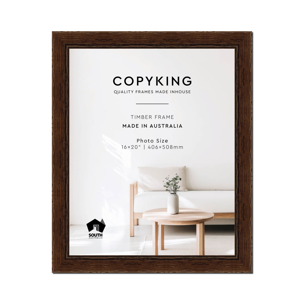 Chocolate 43mm Wood Photo Frame - 16" x 20" (406mm x 508mm)