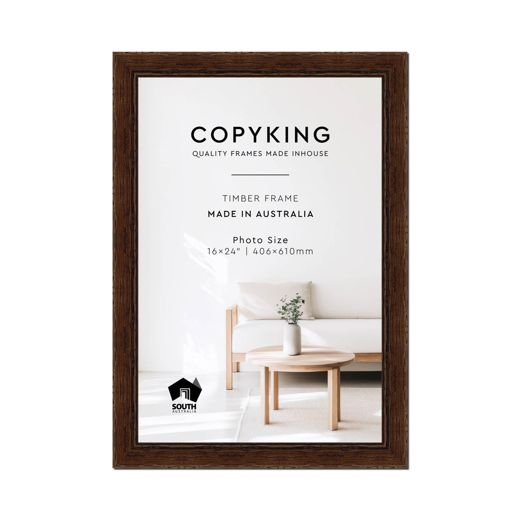 Chocolate 43mm Wood Photo Frame - 16" x 24" (406mm x 610mm)