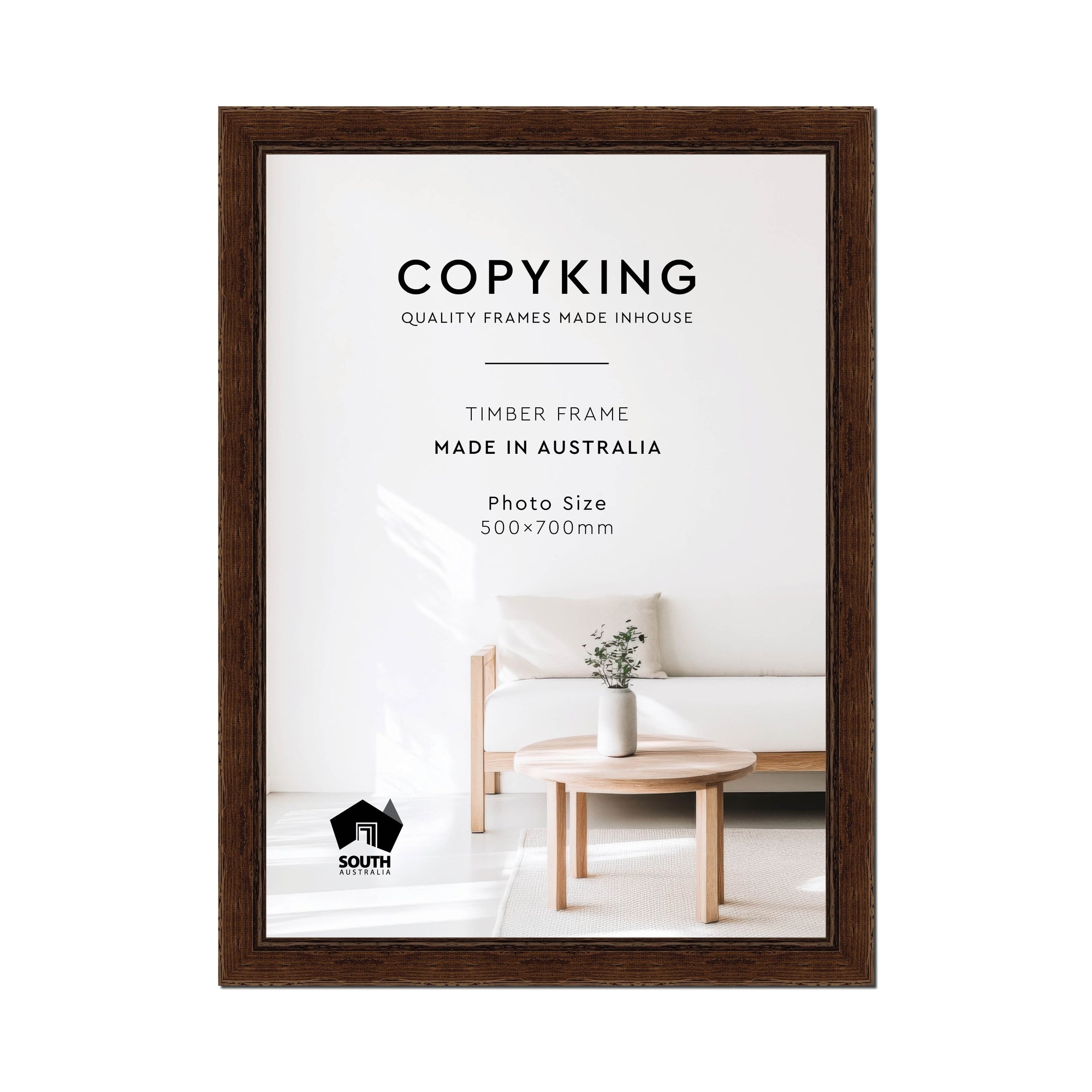 Chocolate 43mm Wood Poster Frame - 50cm x 70cm