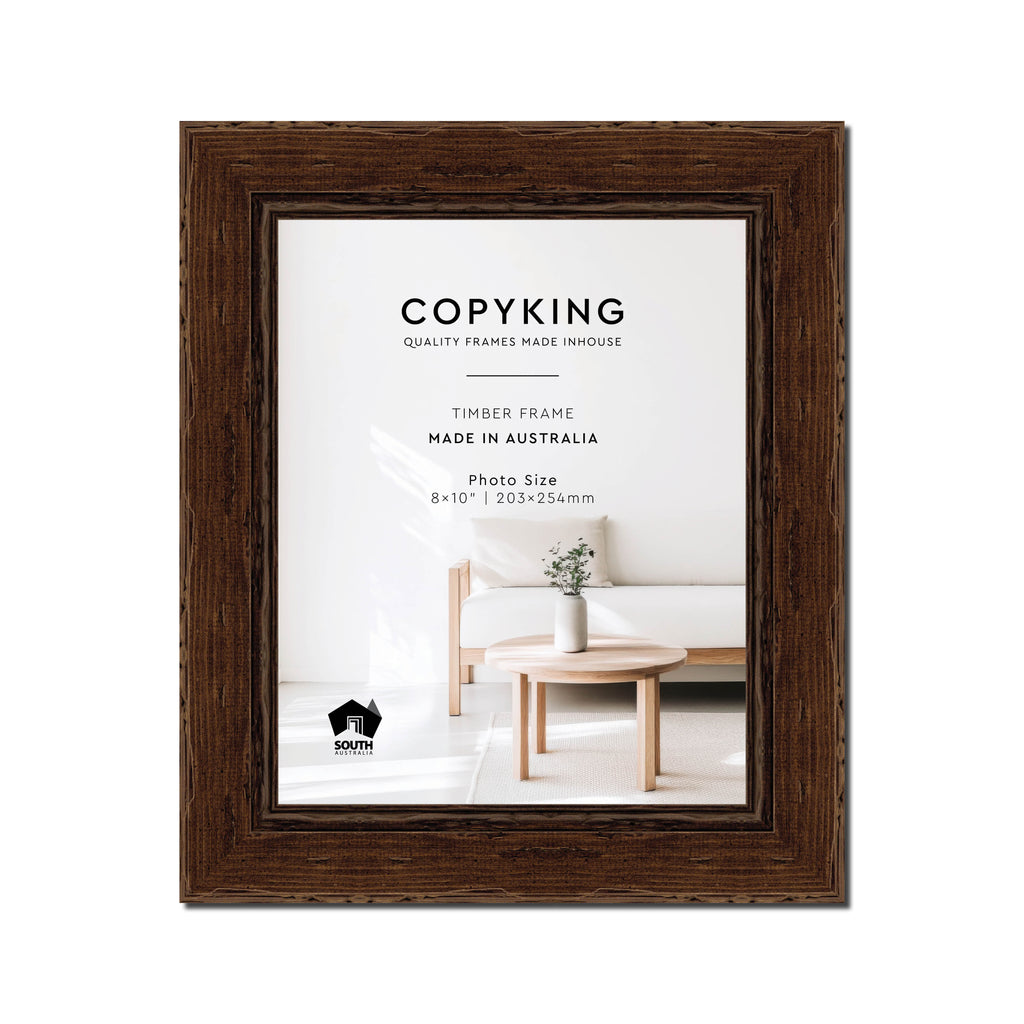 Chocolate 43mm Wood Photo Frame - 8" x 10" (203mm x 254mm)