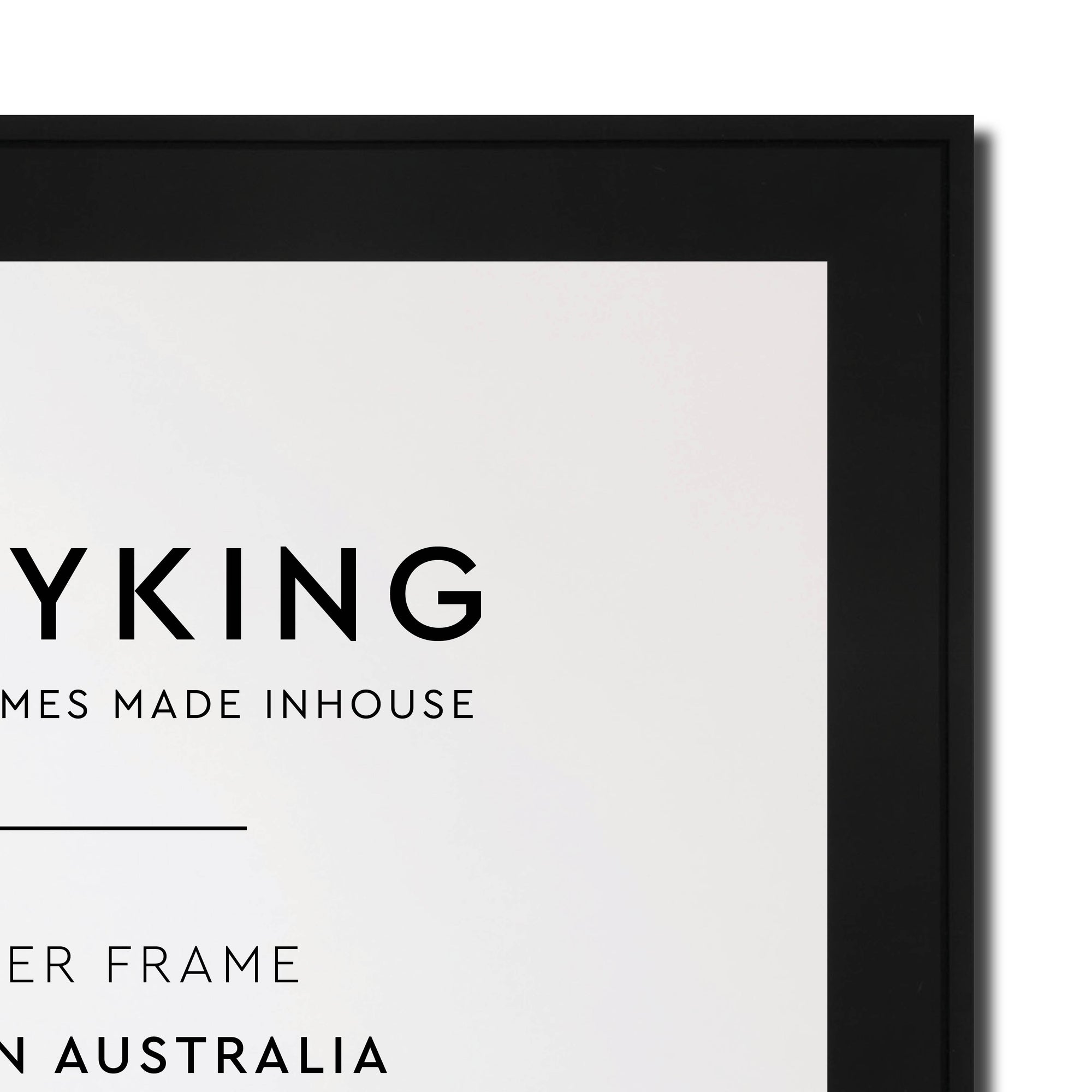 Duet Black 20mm Wood Panoramic Photo Frame - 50cm x 100cm