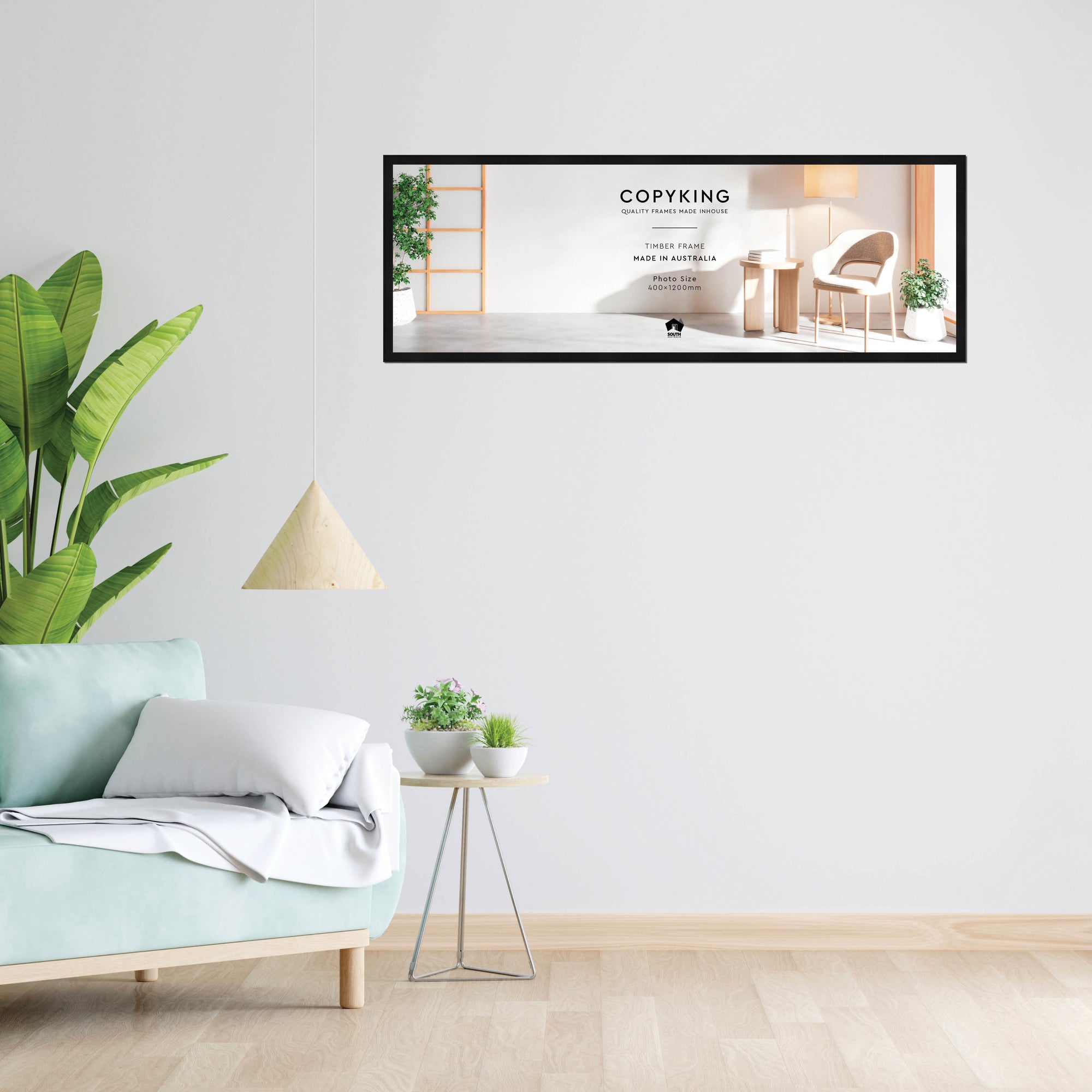 Duet Black 20mm Wood Panoramic Photo Frame - 40cm x 120cm