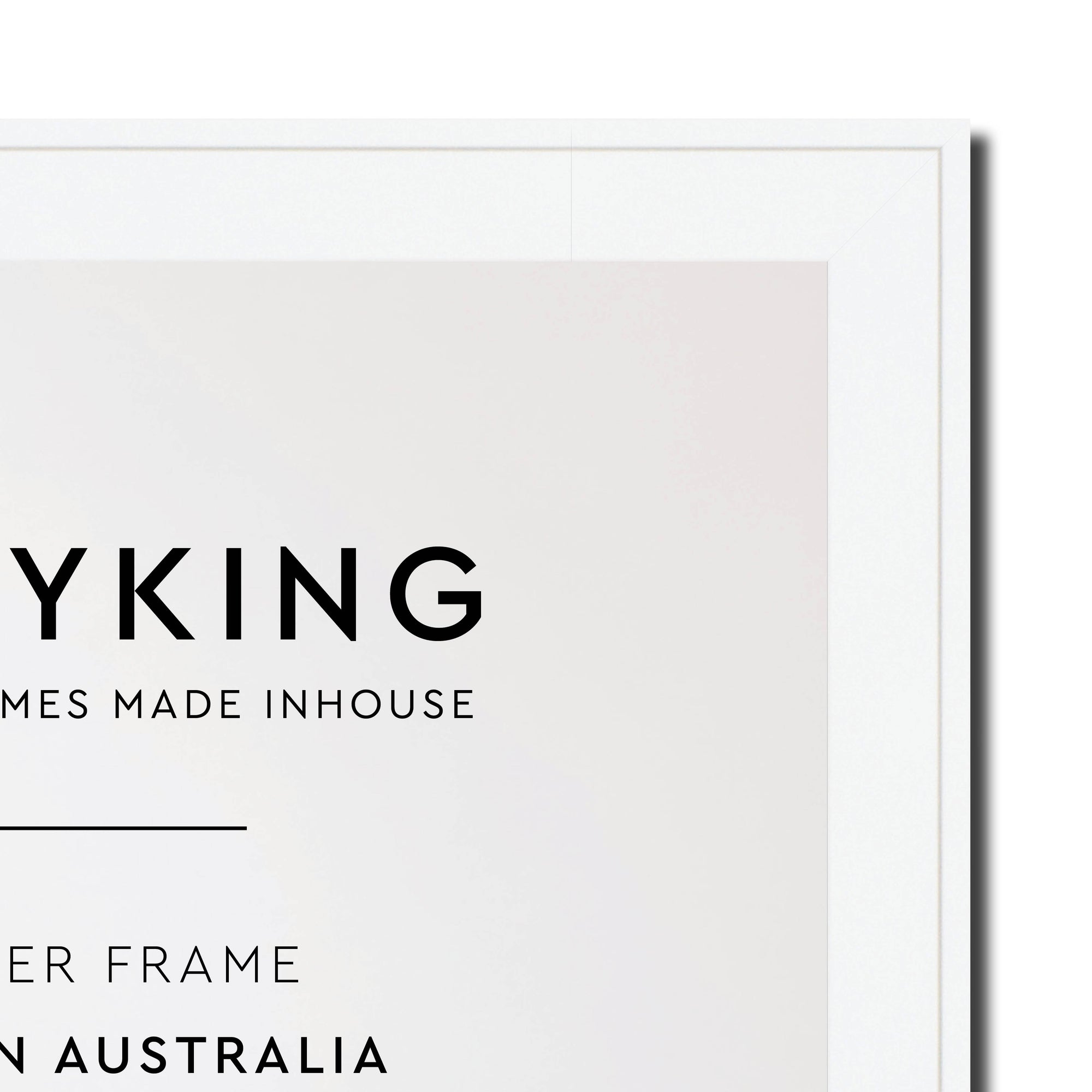 Duet White 20mm Wood Panoramic Photo Frame - 50cm x 100cm