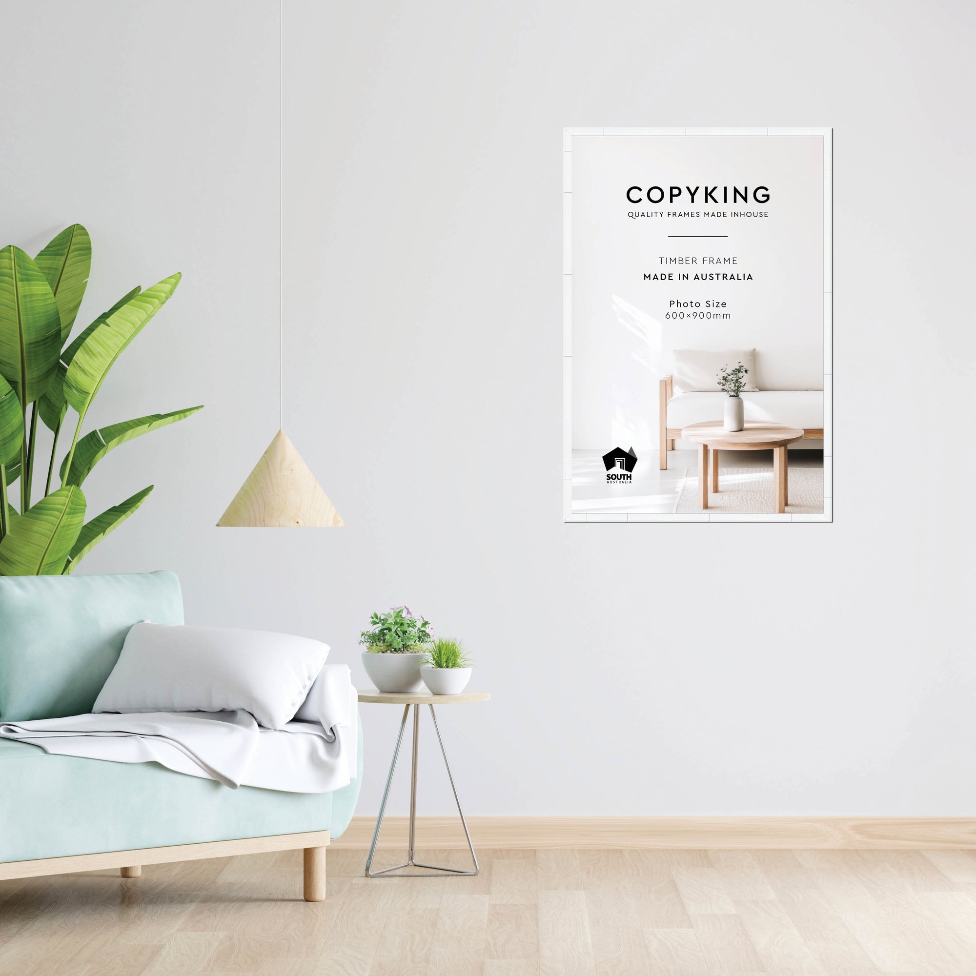 Duet White 20mm Wood Poster Frame - 60cm x 90cm